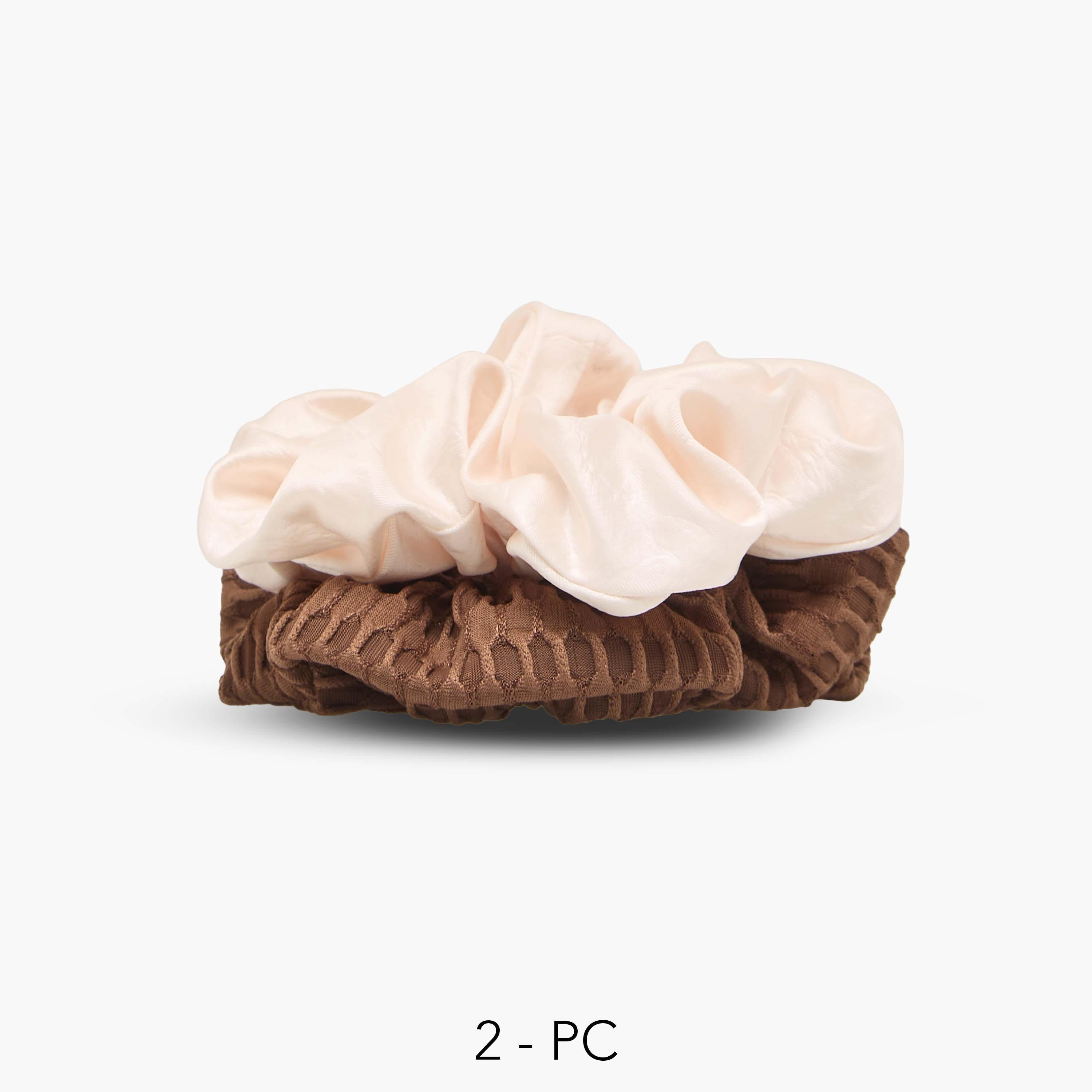 طقم ربطات شعر ستان قطعتين من جلو-women-hairaccessories-scrunchies-image-1