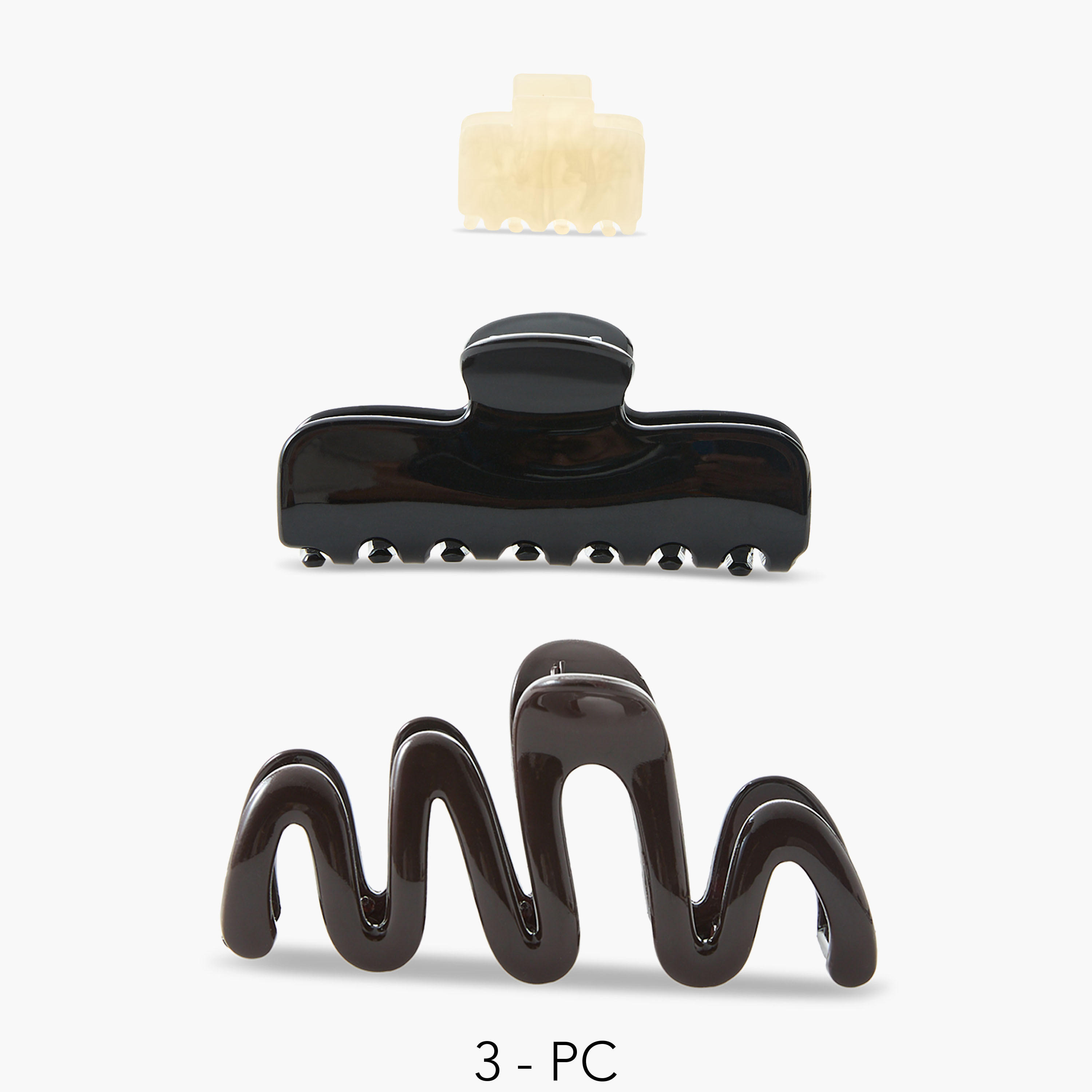 طقم مشابك شعر متنوعة من 3 قطع-women-hairaccessories-clamps-image-1