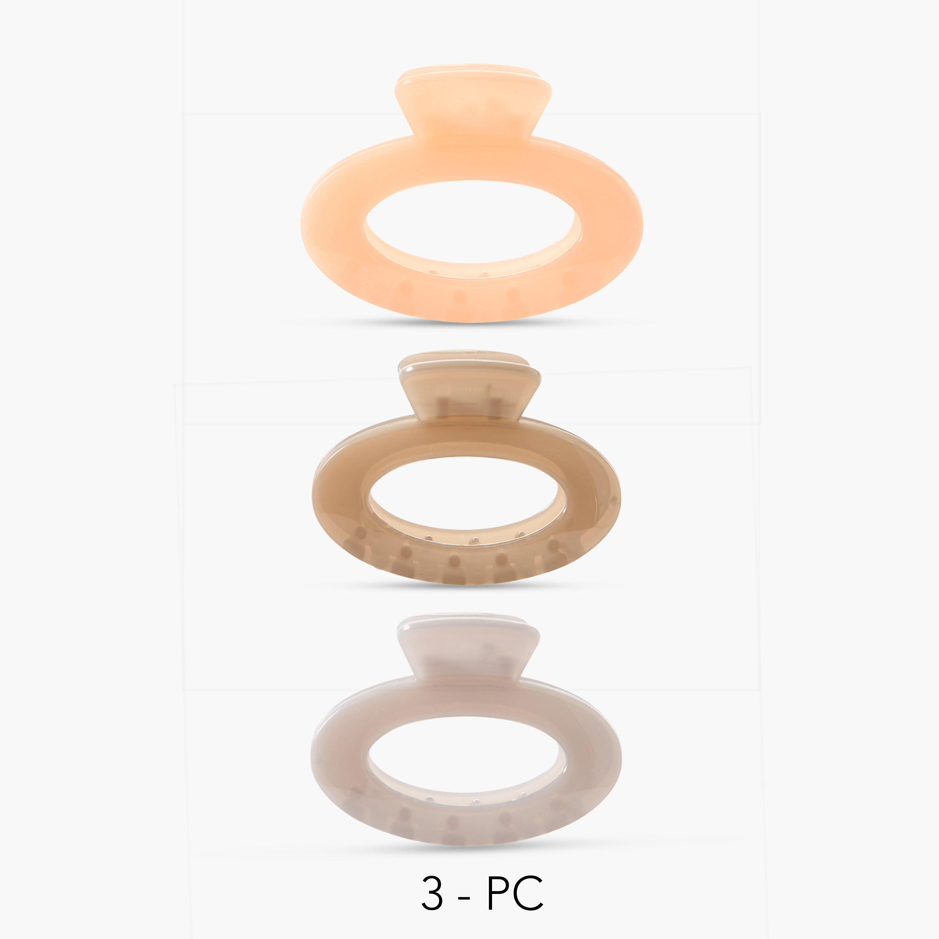 طقم مشابك شعر بيضاوية 3 قطع-women-hairaccessories-clamps-image-1