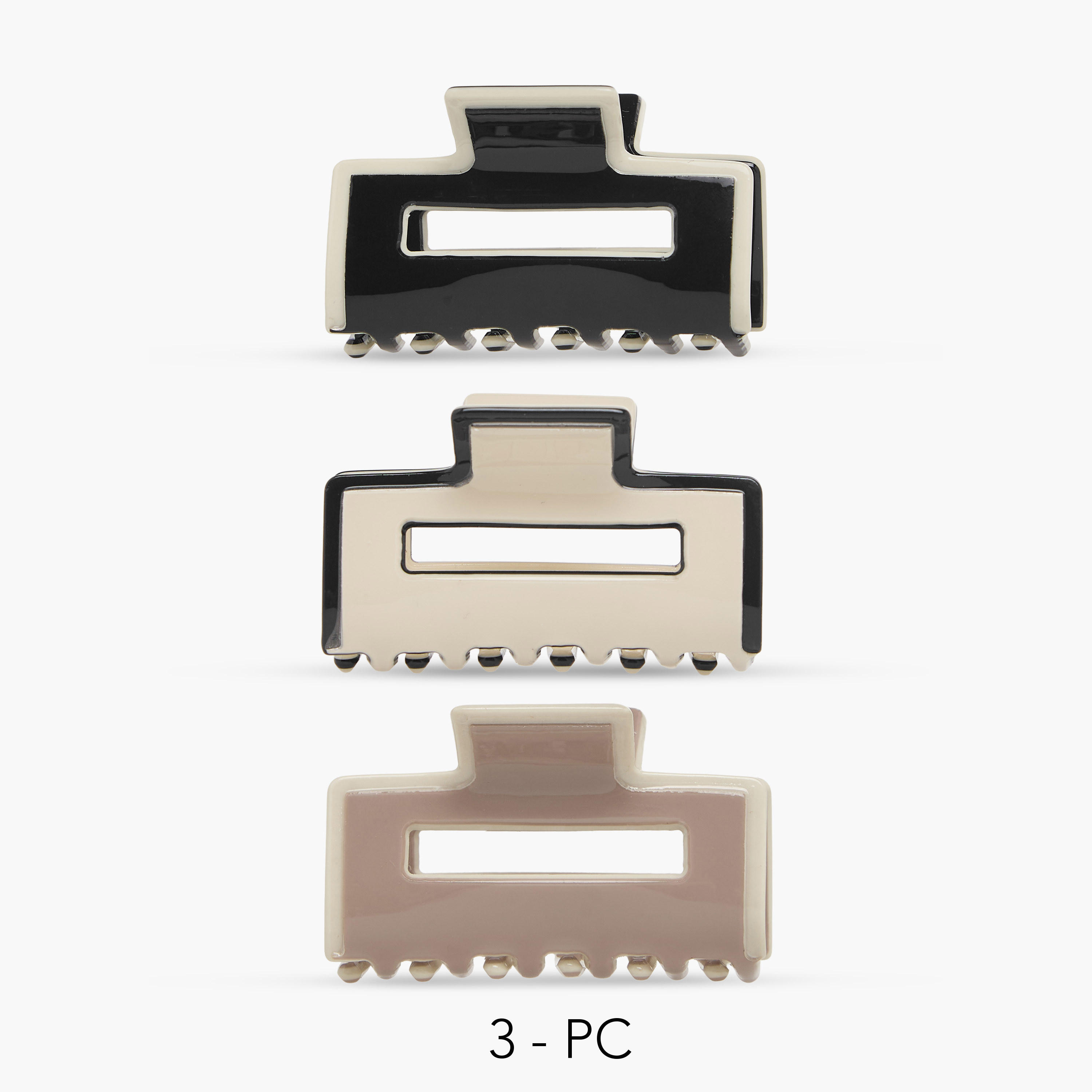 طقم مشابك شعر مستطيلة 3 قطع-women-hairaccessories-clamps-image-1
