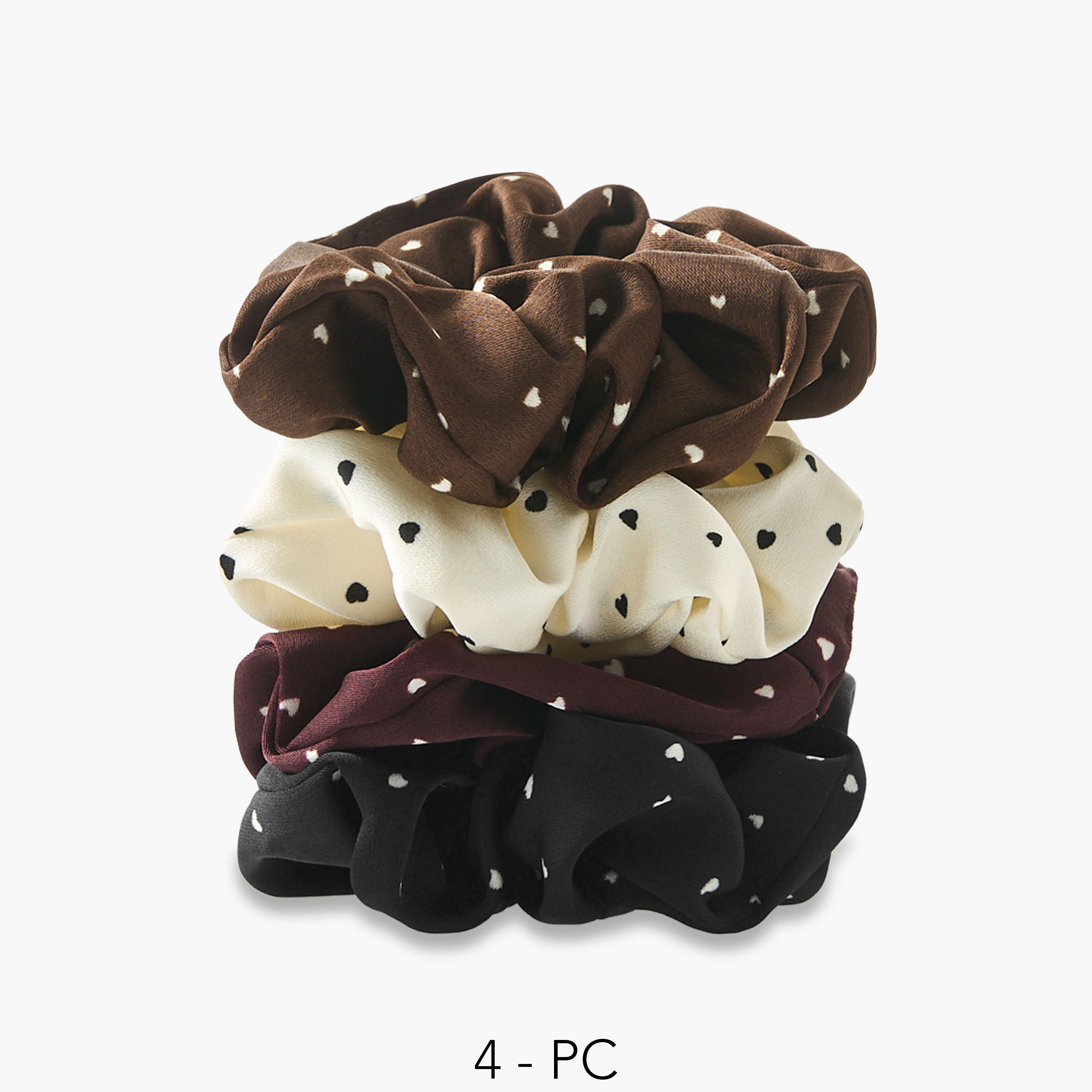 طقم ربطات شعر سكرانشي 4 قطع-women-hairaccessories-scrunchies-image-1
