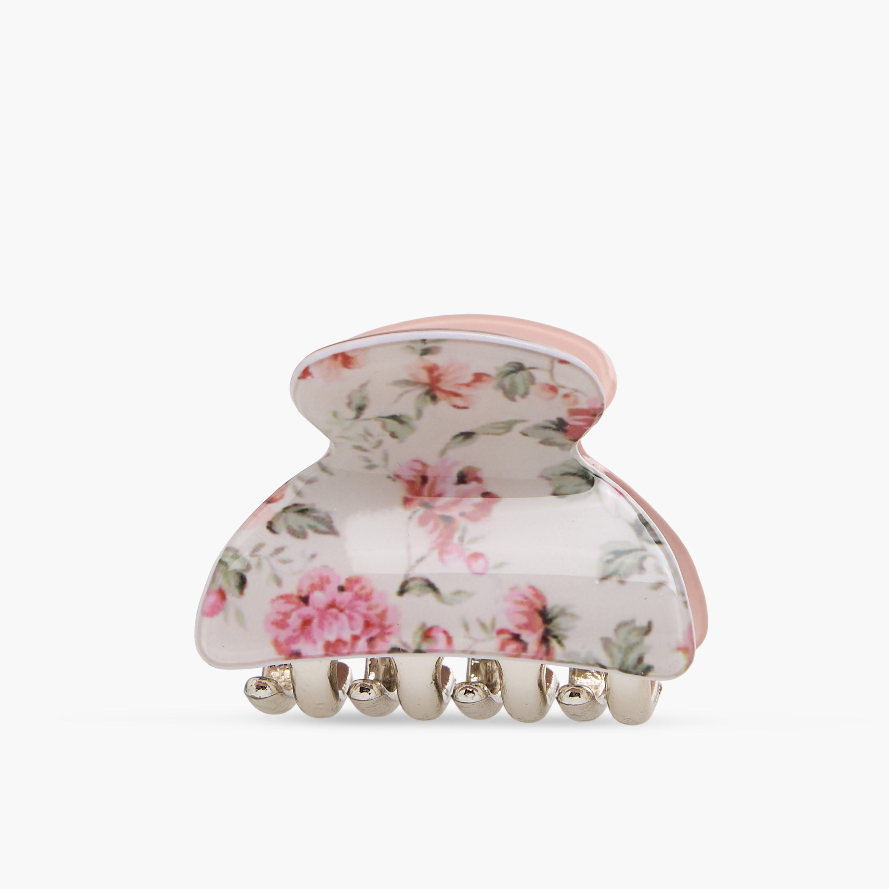 طقم مشابك شعر 4 قطع بتصميم منحني وطبعات متنوعة-women-hairaccessories-clamps-image-2