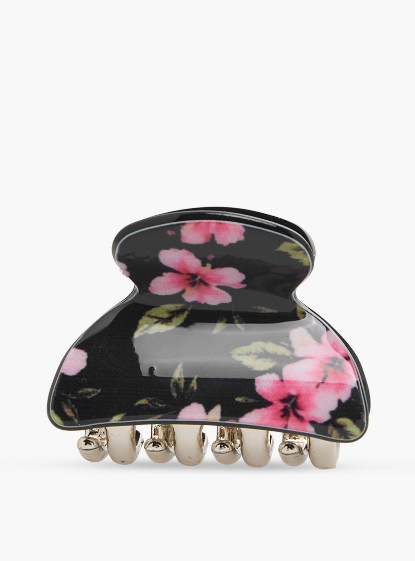 طقم مشابك شعر منحنية بطبعات متنوعة من 4 قطع-women-hairaccessories-clamps-image-2