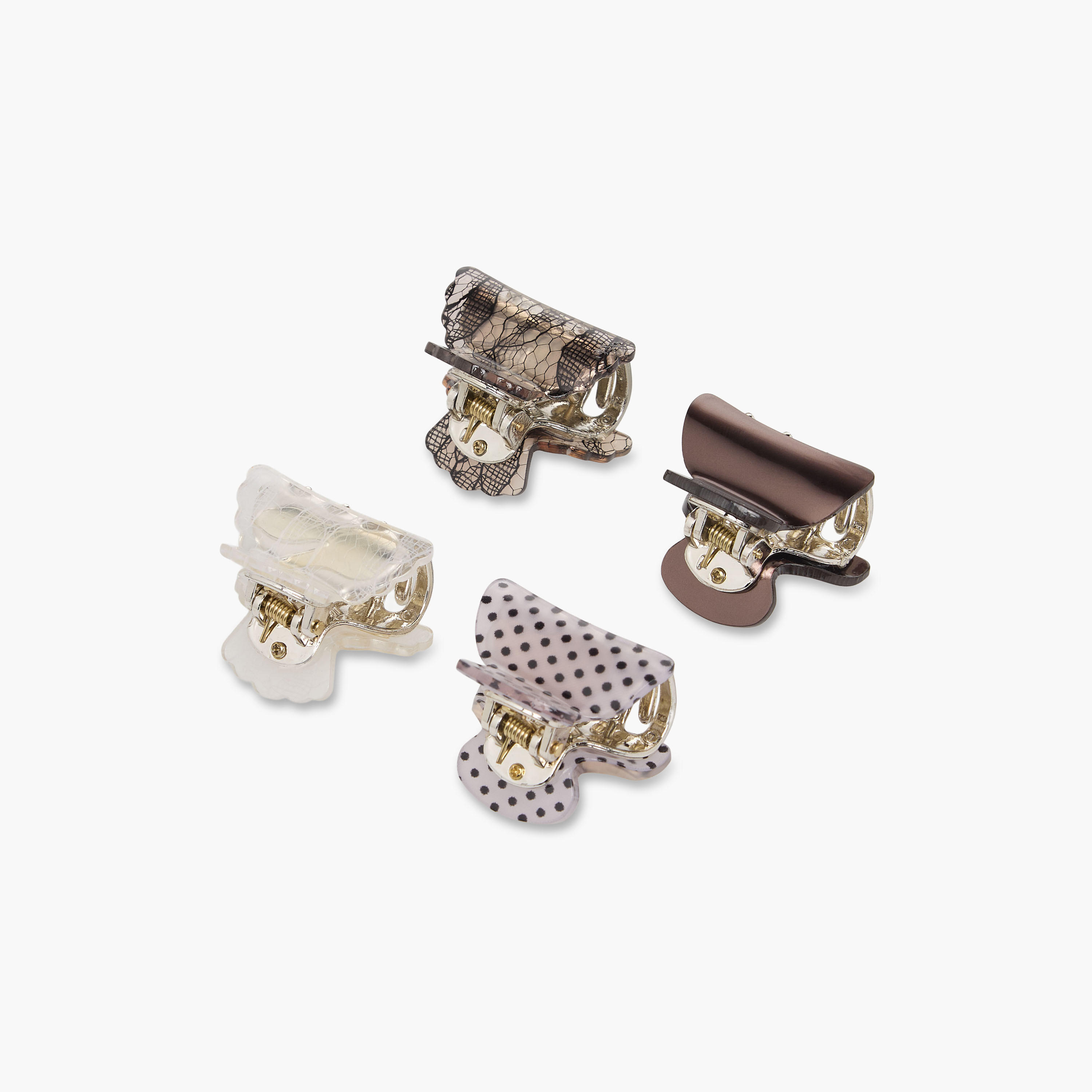 طقم مشابك شعر منحنية بطبعات متنوعة من 4 قطع-women-hairaccessories-clamps-image-6