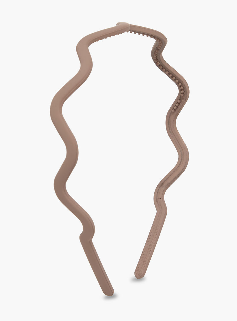 طقم شرائط شعر 5 قطع بتصميم متموج-women-hairaccessories-bands-image-2