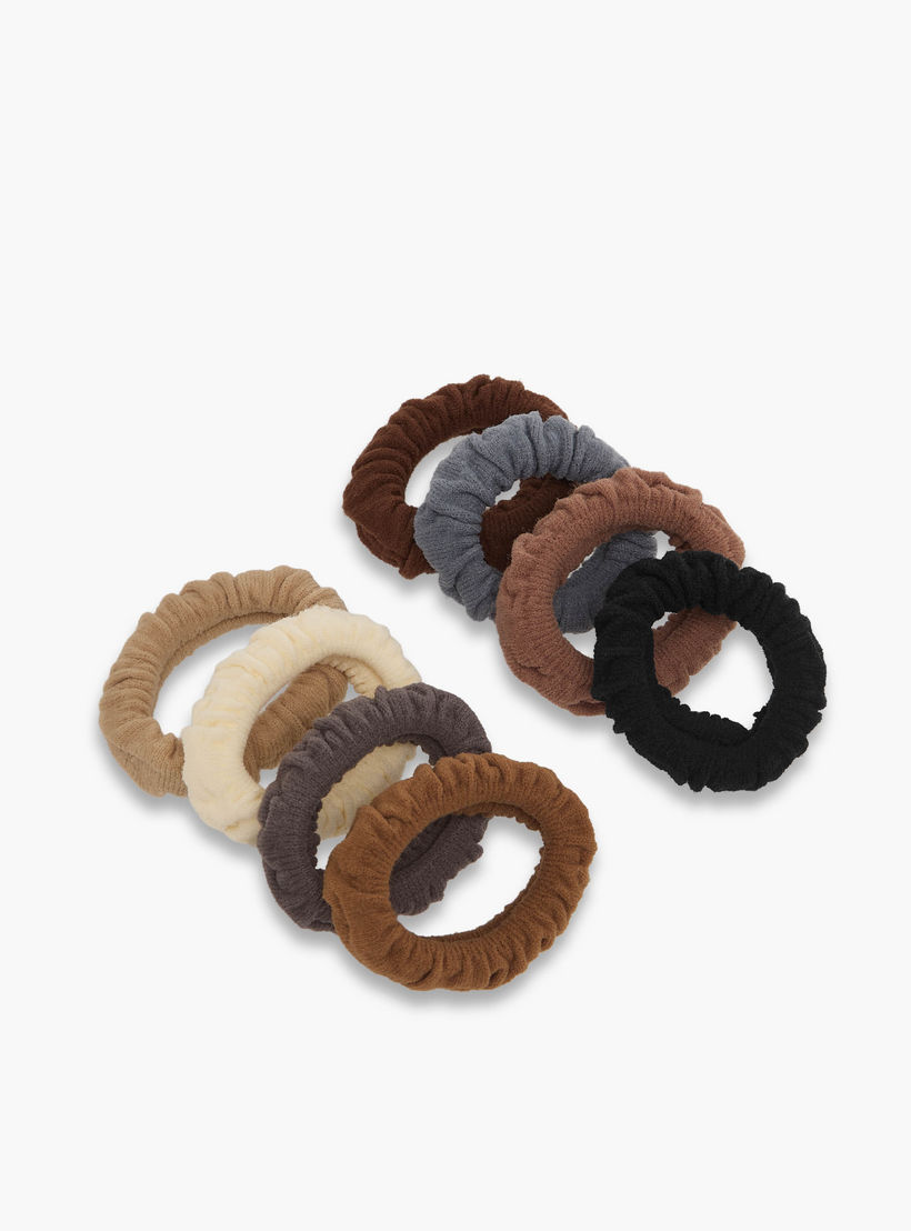 طقم ربطات شعر 8 قطع-women-hairaccessories-scrunchies-image-2