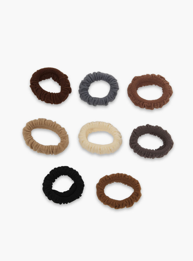 طقم ربطات شعر 8 قطع-women-hairaccessories-scrunchies-image-3