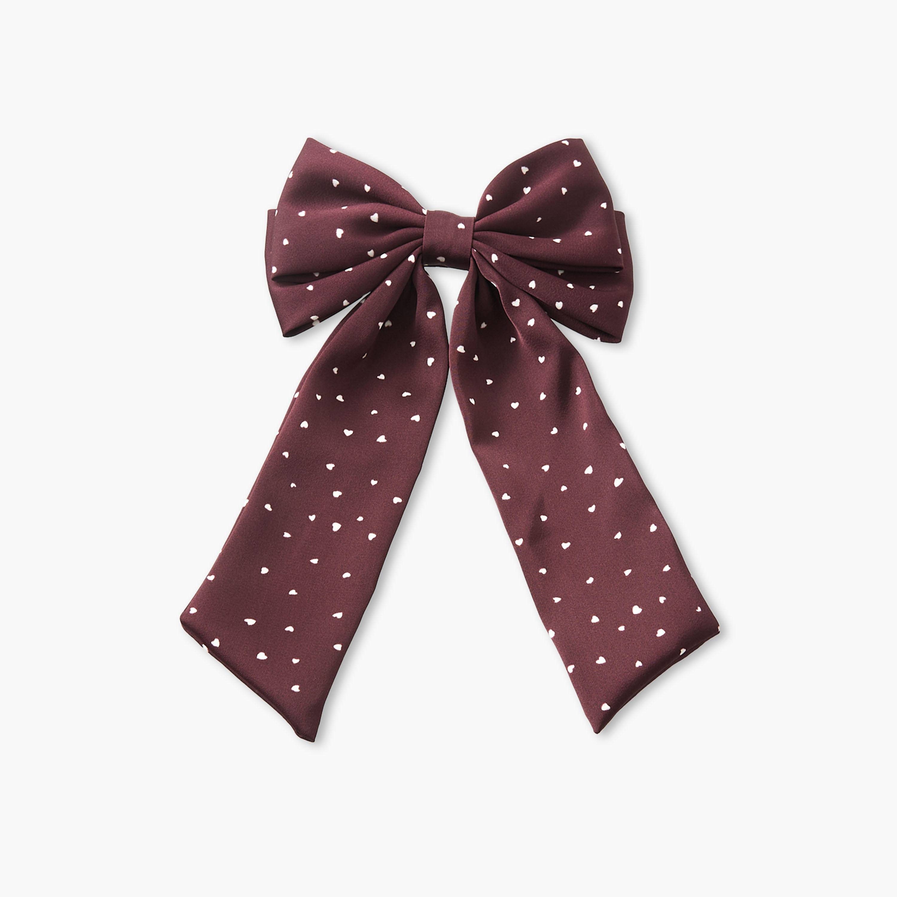 مشبك شعر فيونكة بطبعات قلوب-women-hairaccessories-clips-image-1
