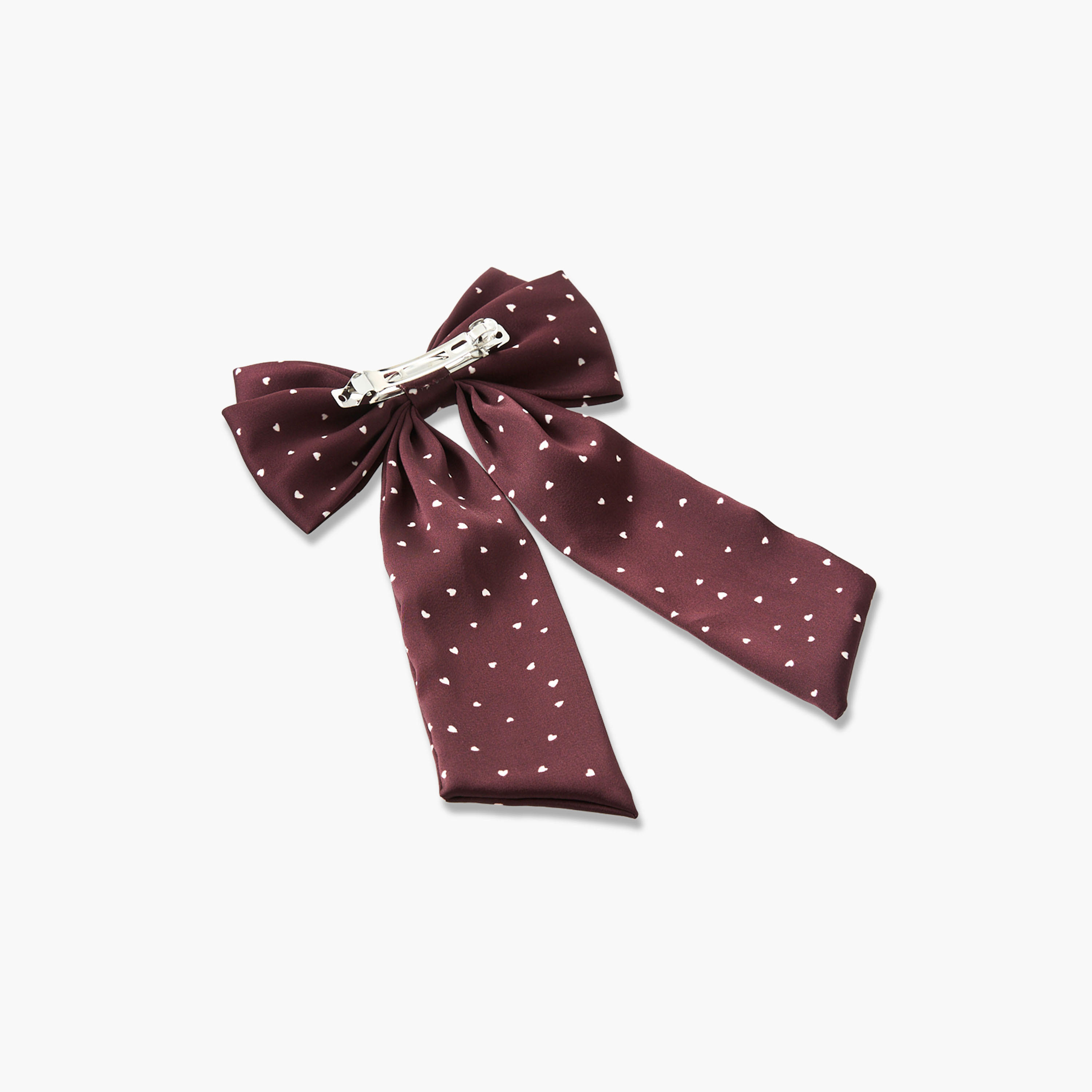 مشبك شعر فيونكة بطبعات قلوب-women-hairaccessories-clips-image-3