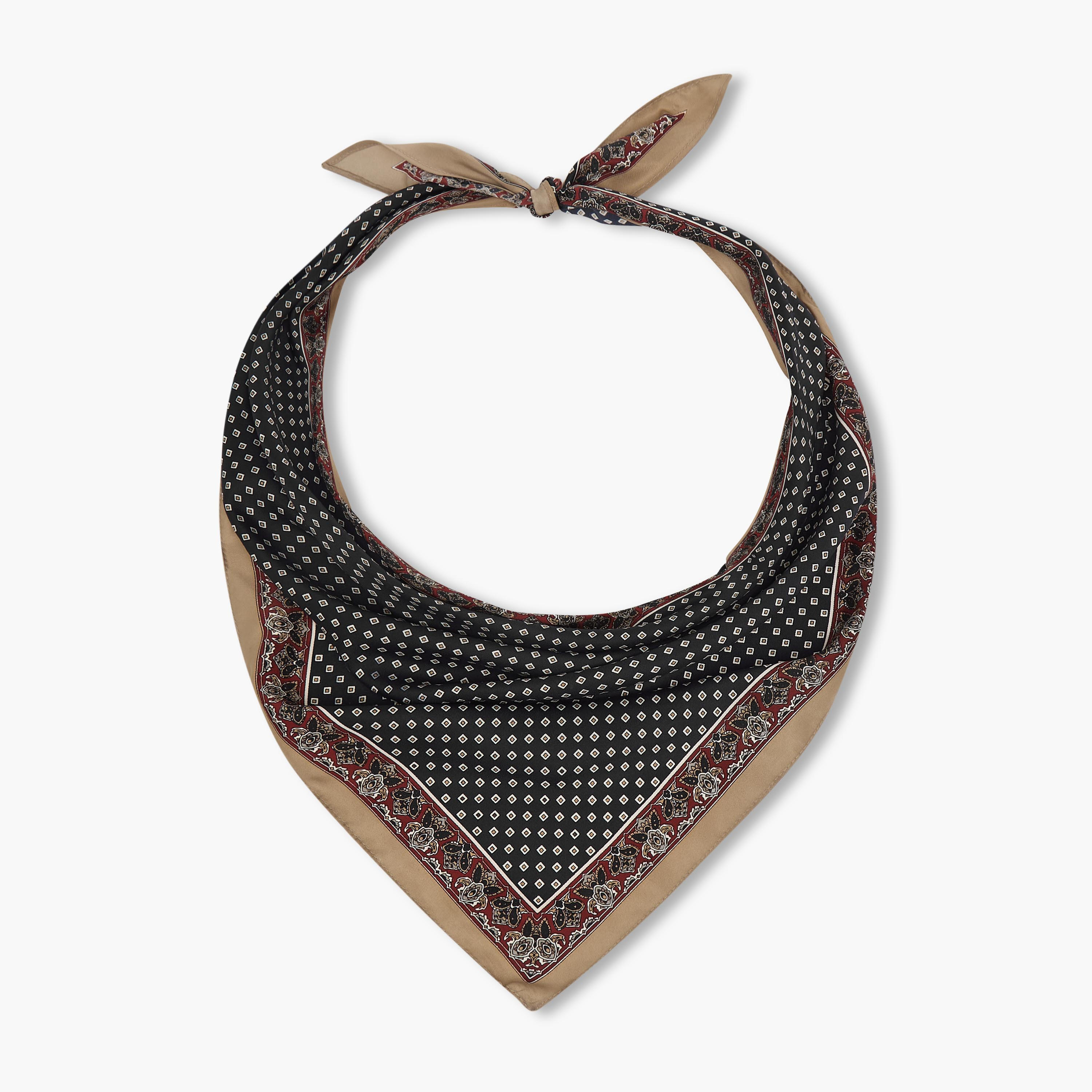 Floral Print Bandana Scarf-women-hairaccessories-bands-image-1
