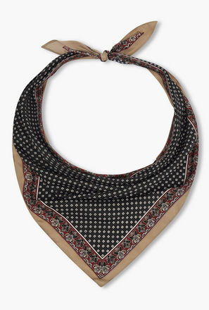 Floral Print Bandana Scarf-women-image-1