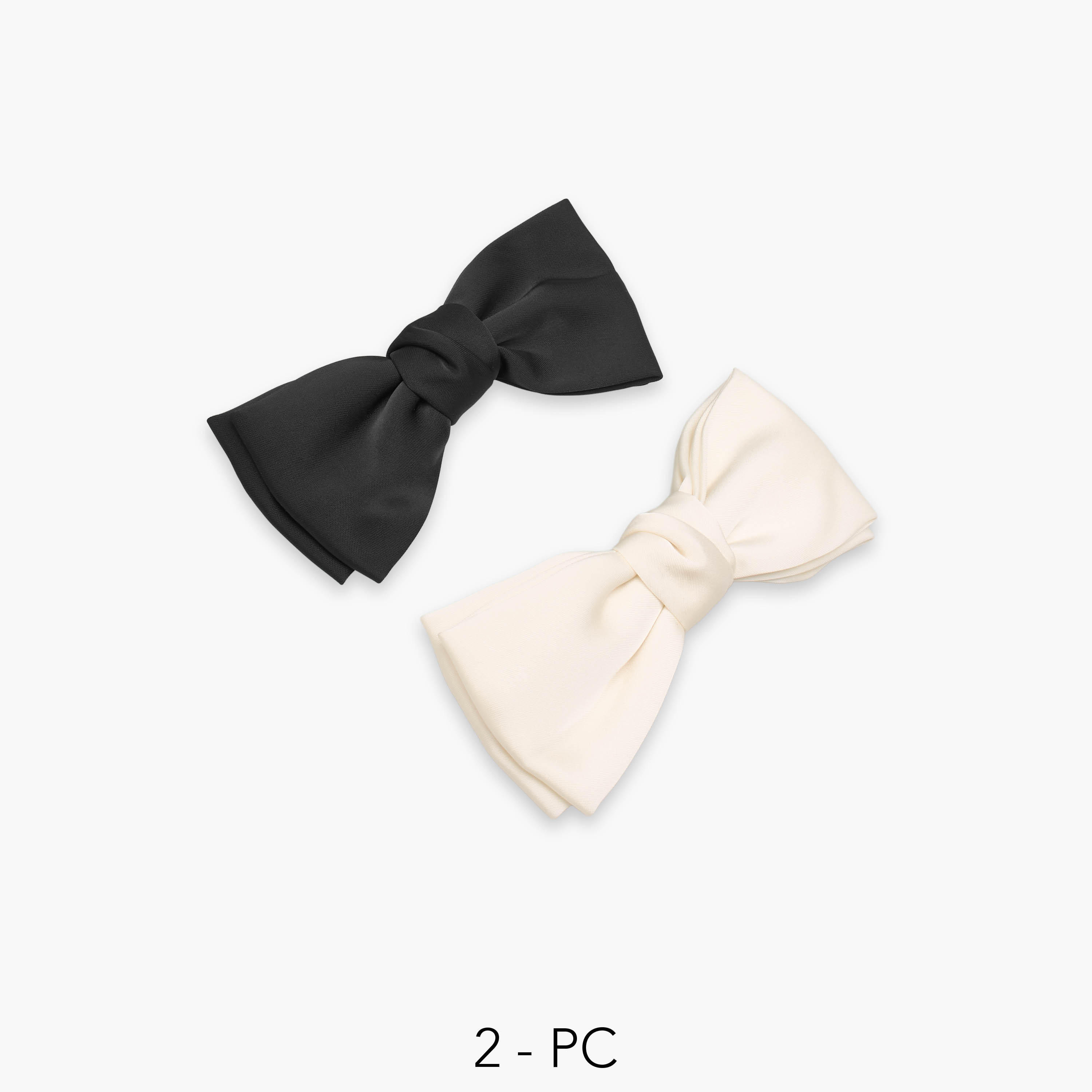 مشابك شعر باريت بزينة فيونكة من جلو - عبوة من قطعتين-women-hairaccessories-clips-image-1