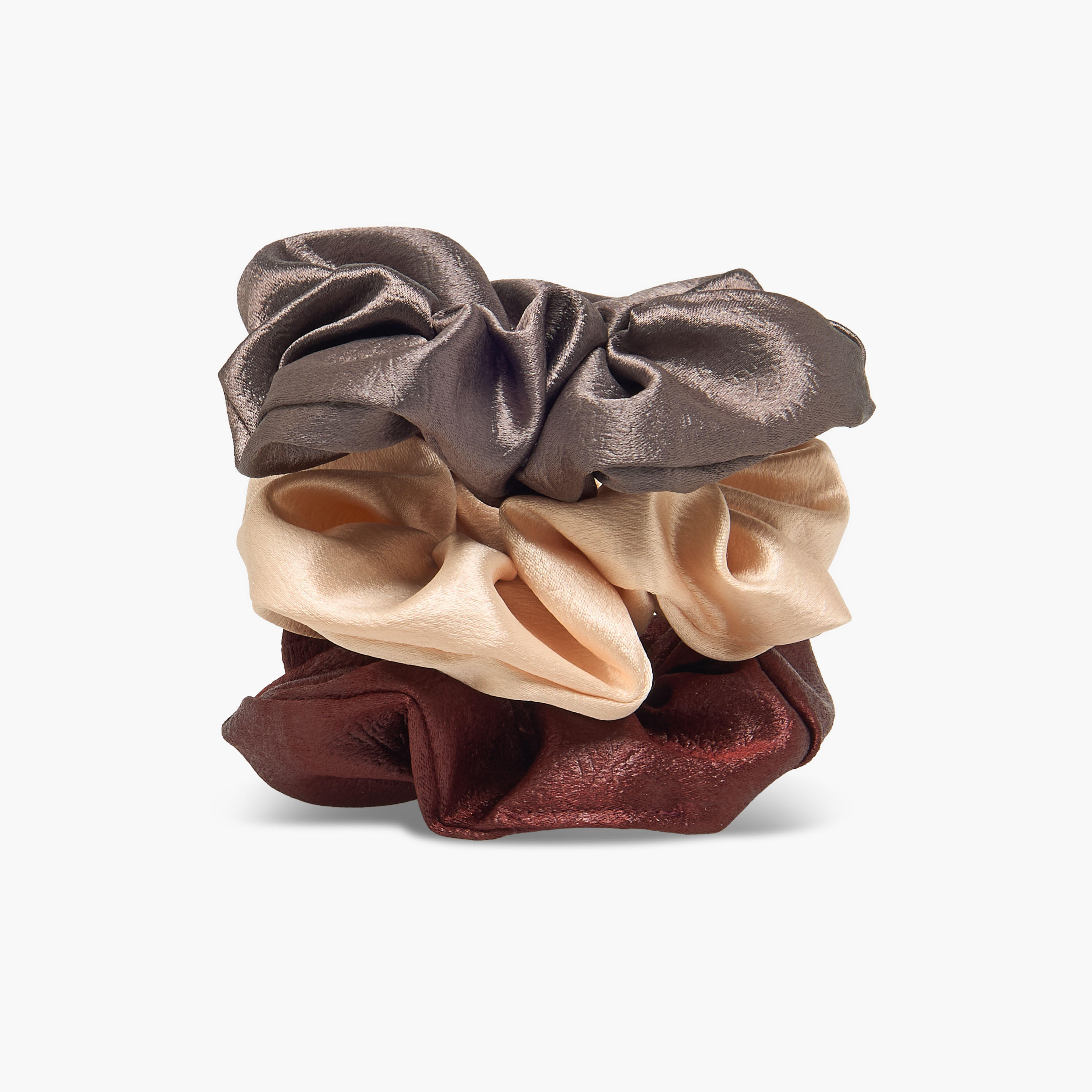 طقم ربطات شعر ستان 3 قطع من جلو-women-hairaccessories-scrunchies-image-2