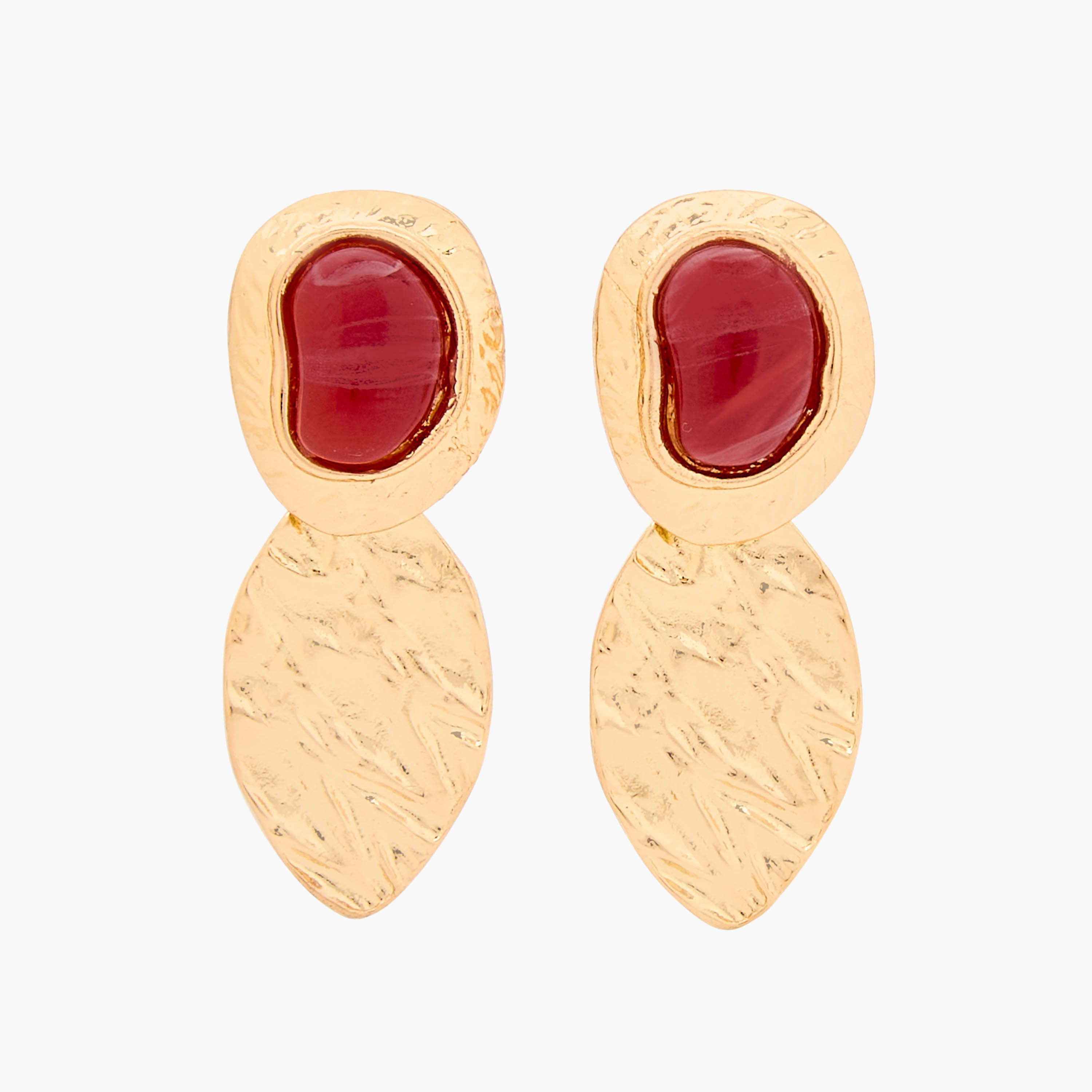 حلق متدلي بلون ذهبي ومكبس إغلاق خلفي من جلو-women-watchesandjewellery-jewellery-earrings-image-1