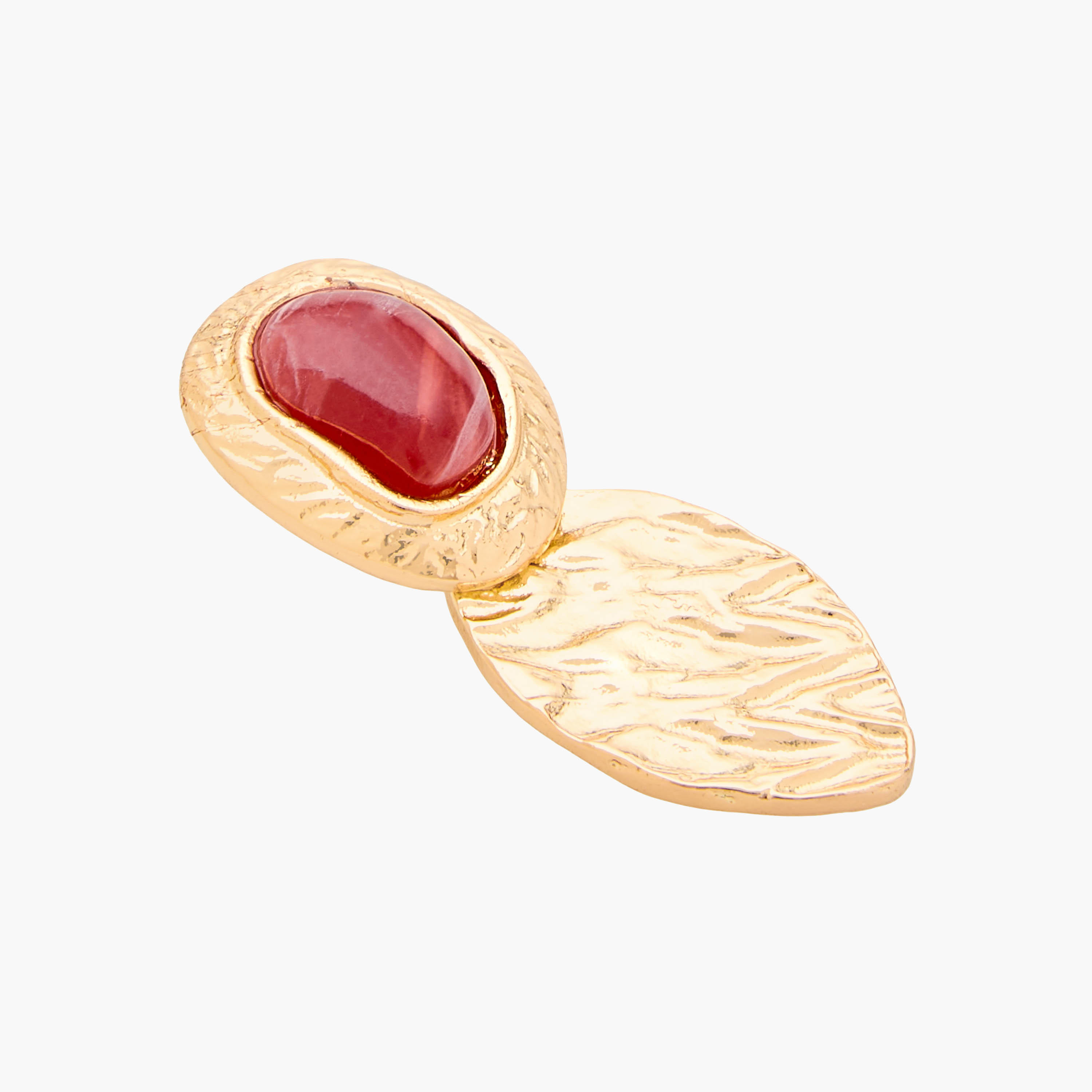 حلق متدلي بلون ذهبي ومكبس إغلاق خلفي من جلو-women-watchesandjewellery-jewellery-earrings-image-3
