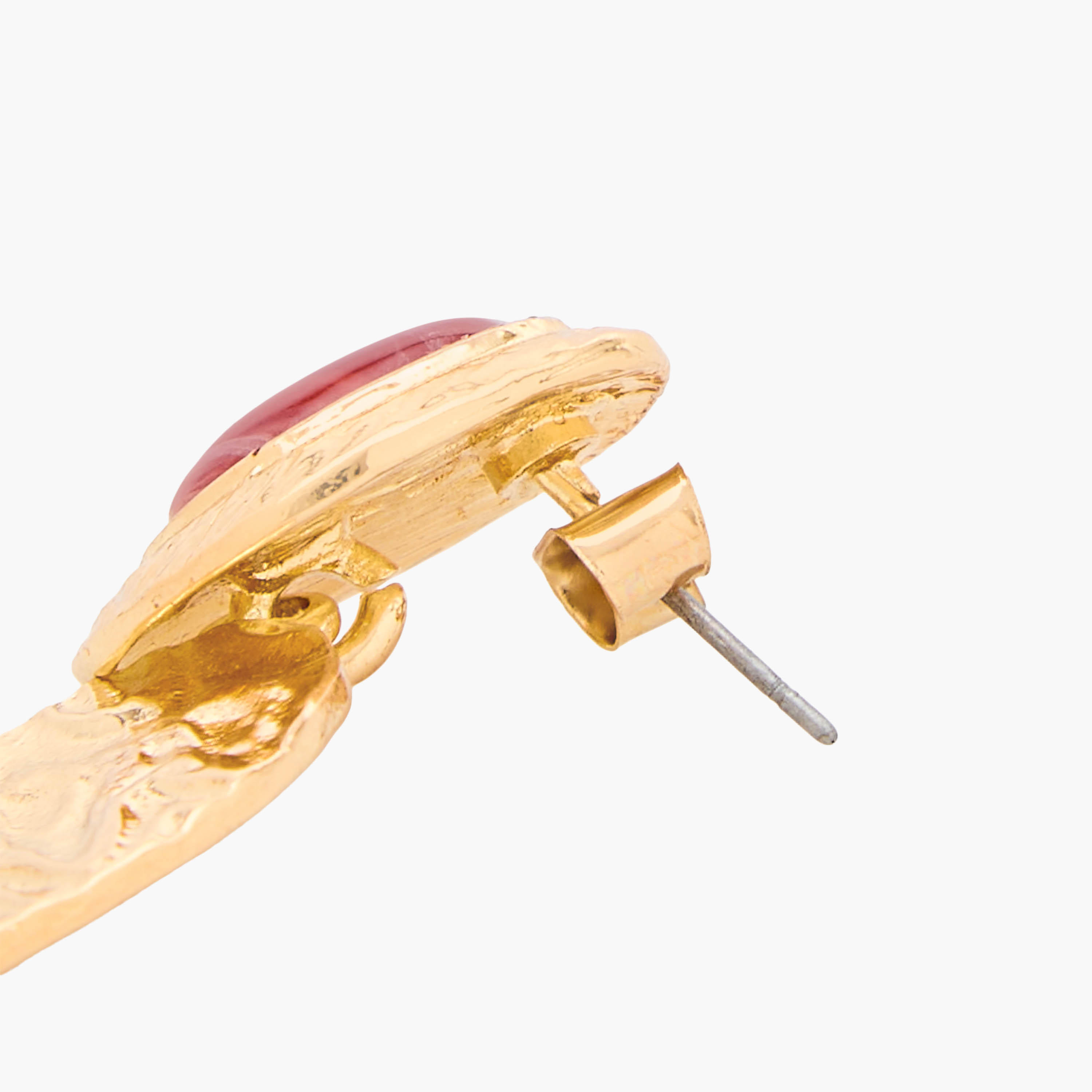 حلق متدلي بلون ذهبي ومكبس إغلاق خلفي من جلو-women-watchesandjewellery-jewellery-earrings-image-4