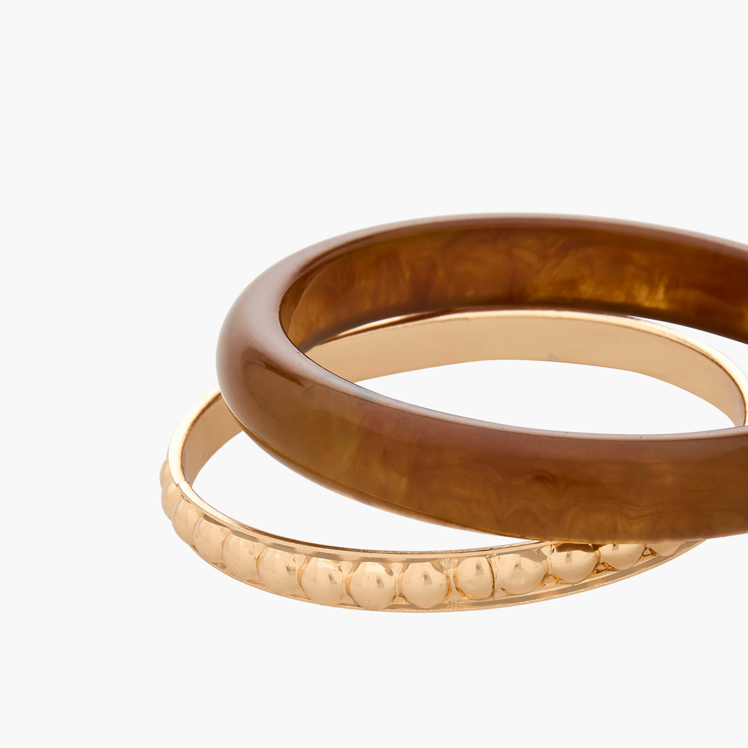 طقم أساور جلو الأنيقة من قطعتين بتصميم عصري-women-watchesandjewellery-jewellery-banglesandbracelets-image-7