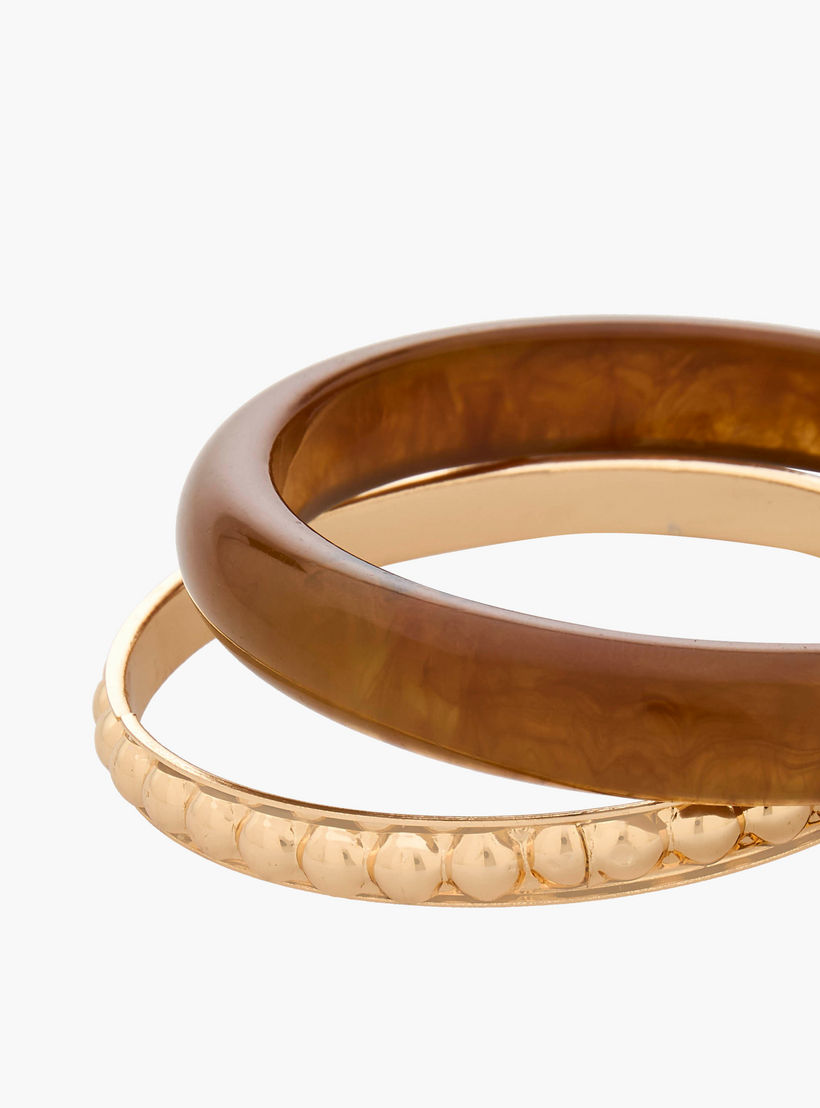 طقم أساور جلو الأنيقة من قطعتين بتصميم عصري-women-watchesandjewellery-jewellery-banglesandbracelets-image-7