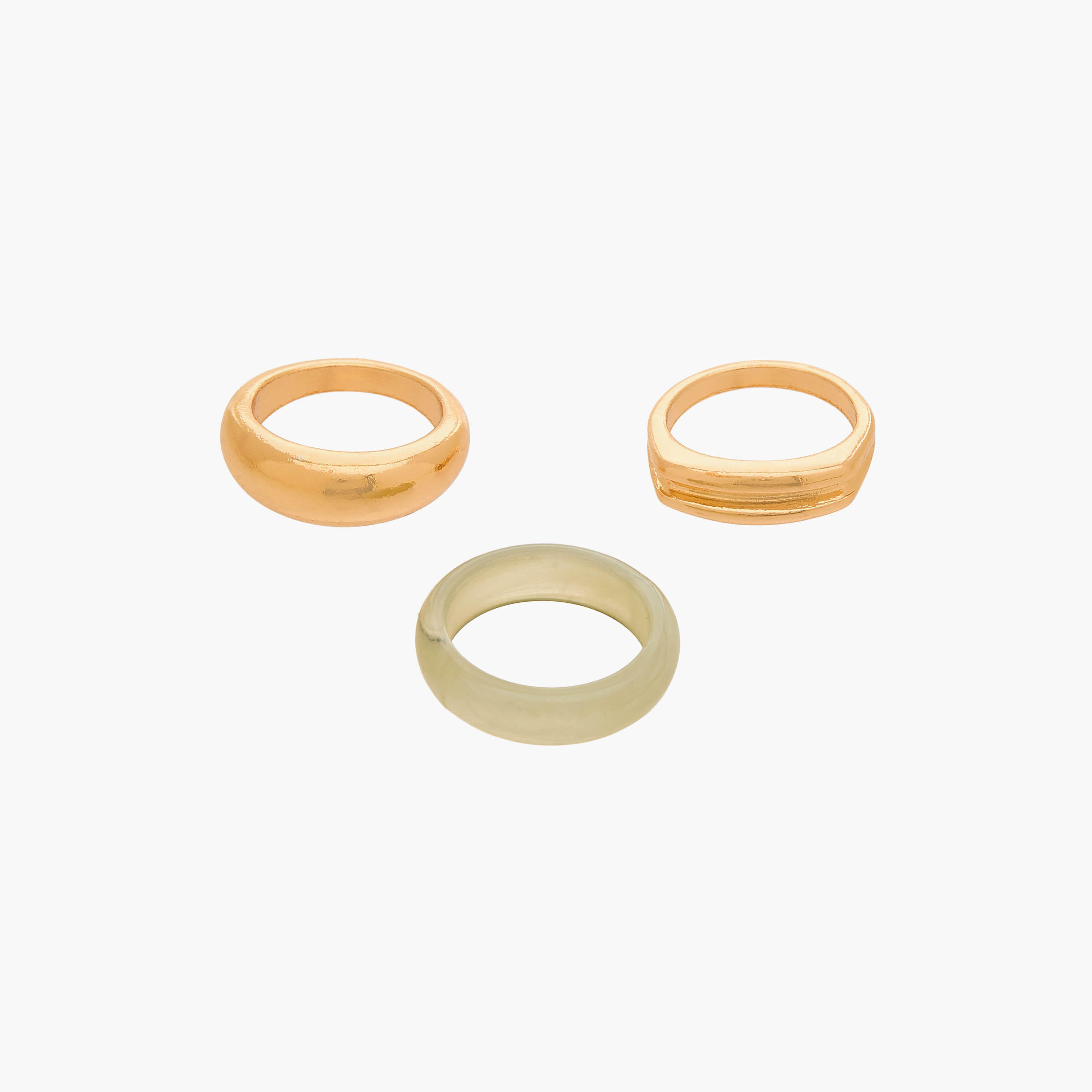 خواتم ميتاليك من جلو - طقم 3 قطع-women-watchesandjewellery-jewellery-rings-image-1