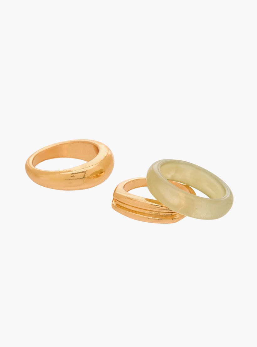 خواتم ميتاليك من جلو - طقم 3 قطع-women-watchesandjewellery-jewellery-rings-image-2