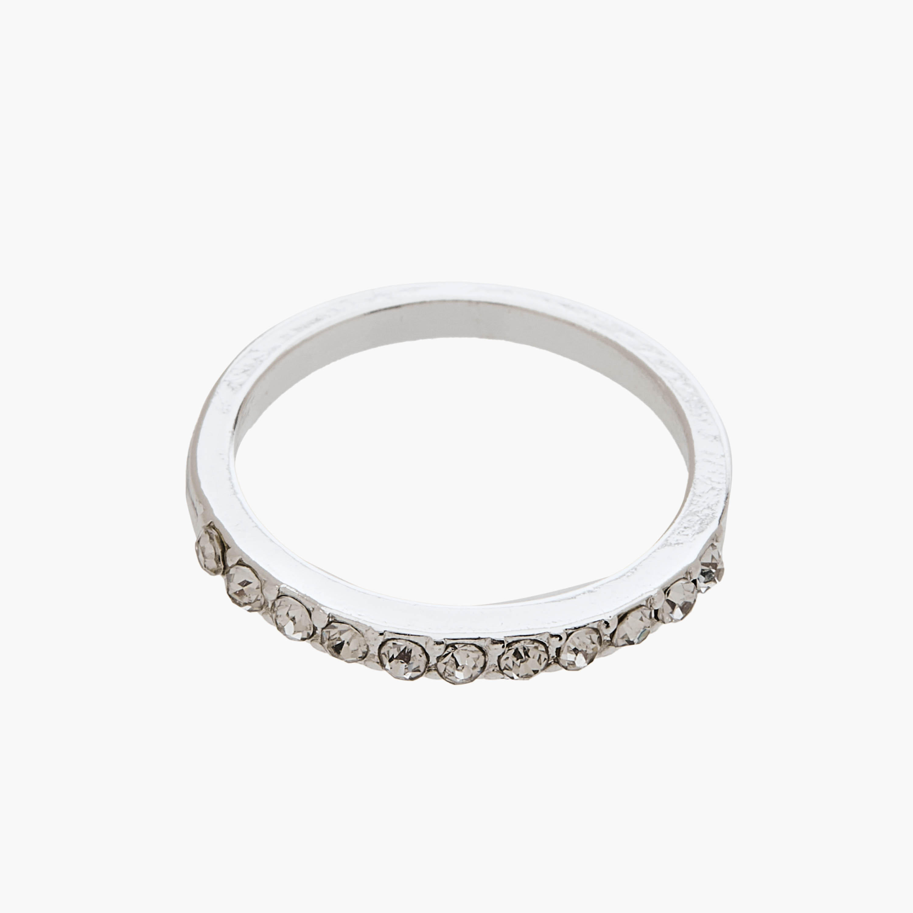 خواتم بلون فضي مزينة بتفاصيل لامعة من جلو - طقم من 6 قطع-women-watchesandjewellery-jewellery-rings-image-8