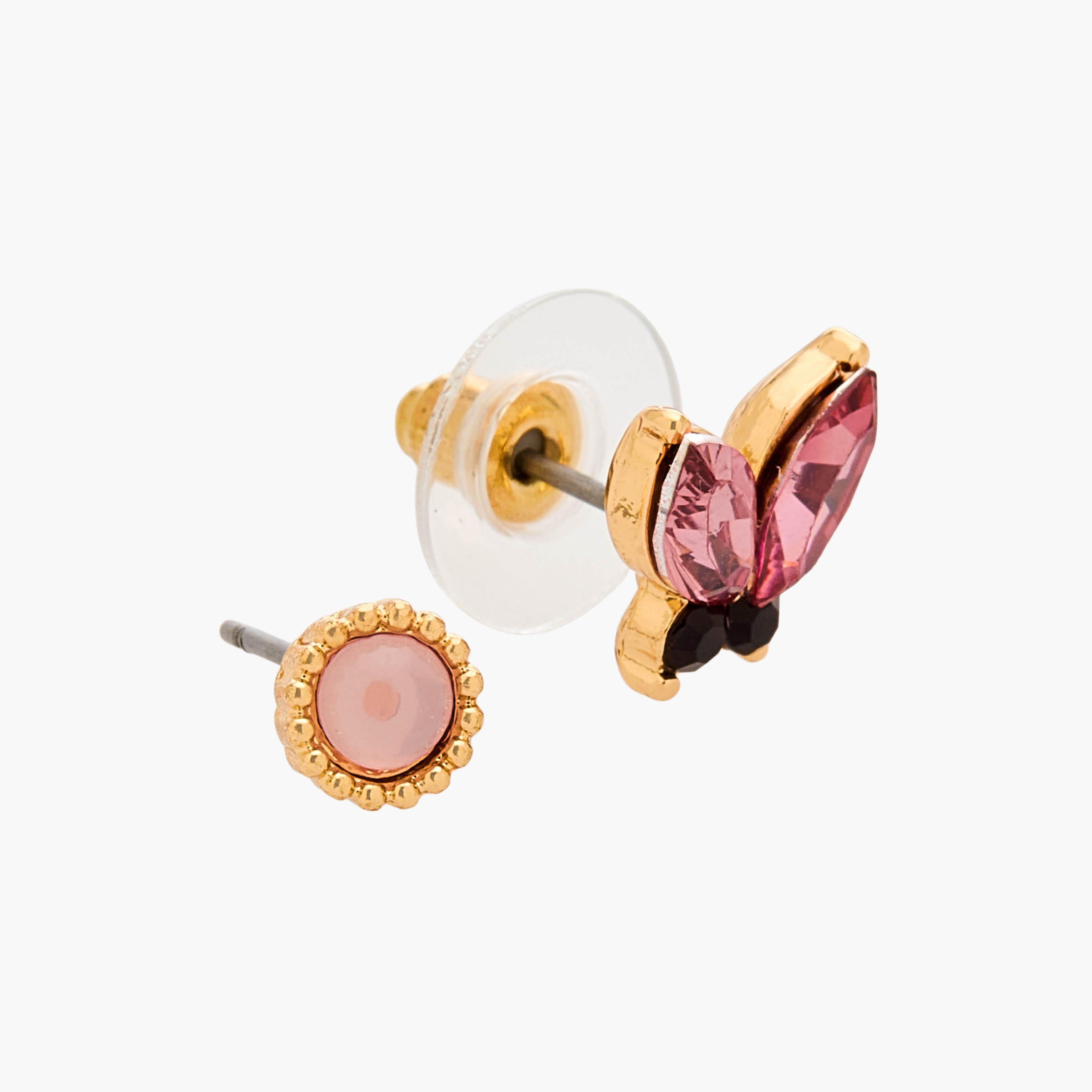 حلقان متنوعة بلون ذهبي ومكبس إغلاق خلفي من جلوو - طقم من 9-women-watchesandjewellery-jewellery-earrings-image-1