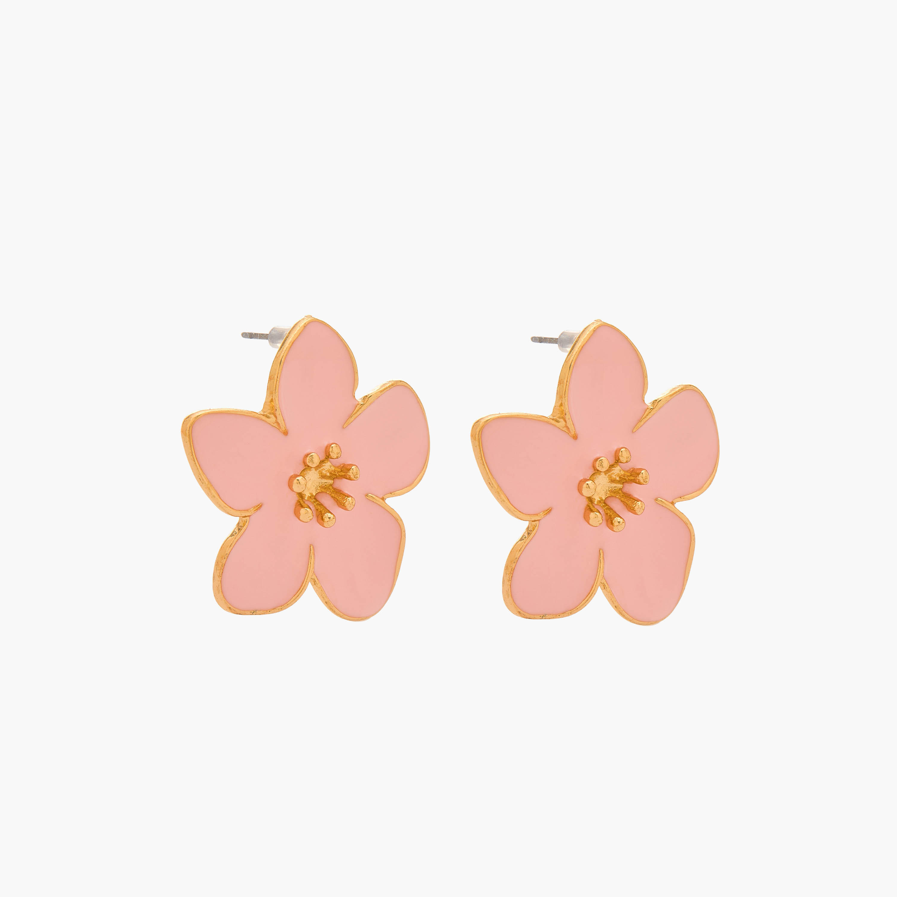 حلقان مرصعة بتصميم زهور وتشطيب ذهبي ومكبس إغلاق من جلو-women-watchesandjewellery-jewellery-earrings-image-2