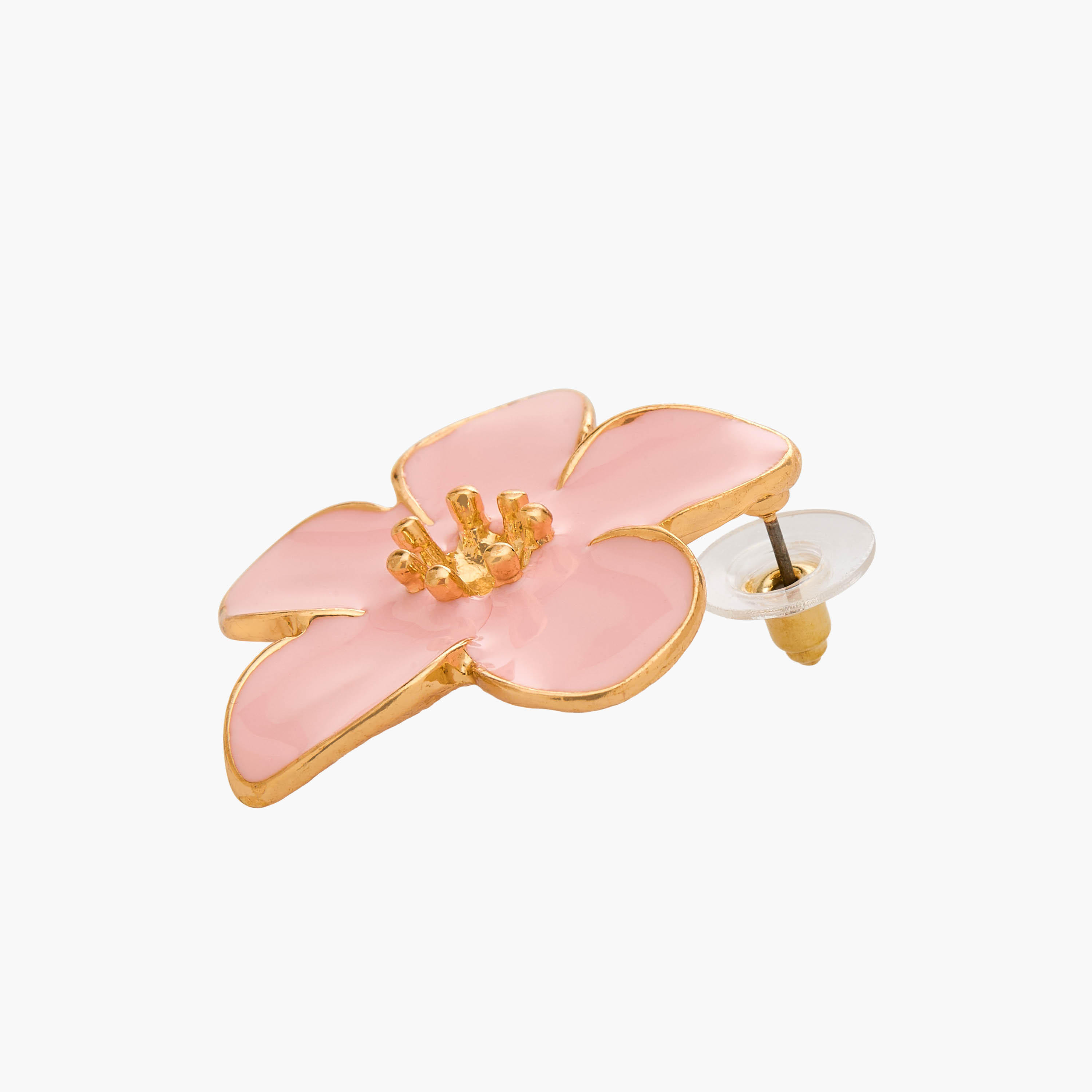حلقان مرصعة بتصميم زهور وتشطيب ذهبي ومكبس إغلاق من جلو-women-watchesandjewellery-jewellery-earrings-image-3