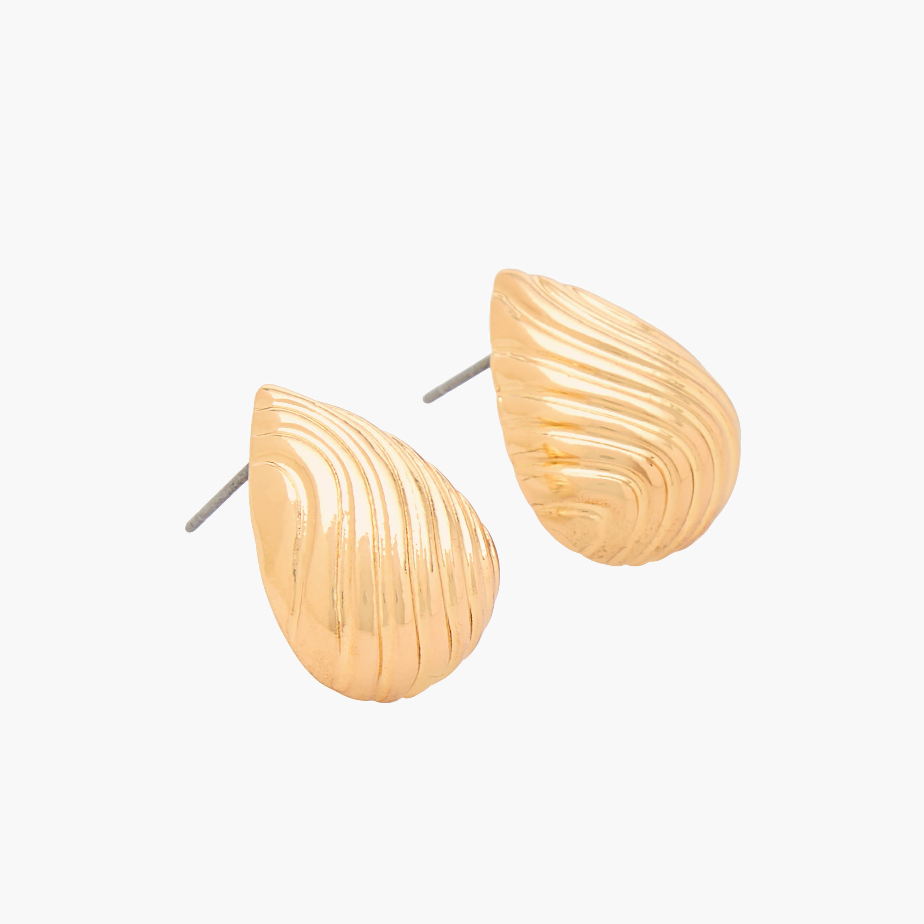 طقم حلقان متنوع بلون ذهبي ومكبس إغلاق خلفي زوجين من جلو-women-watchesandjewellery-jewellery-earrings-image-3
