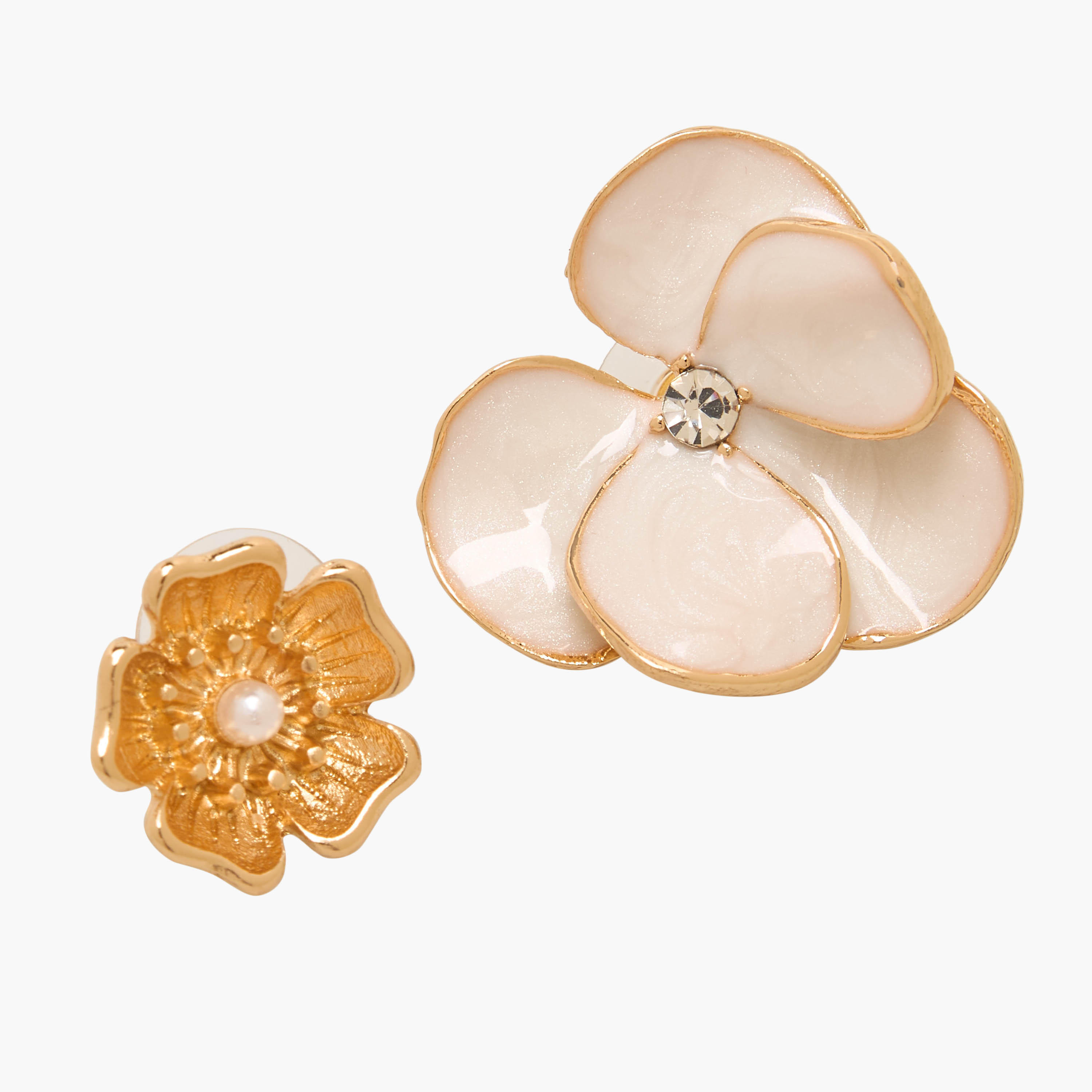 طقم حلقان بتصميم زهرة ومكبس إغلاق خلفي زوجين من جلو-women-watchesandjewellery-jewellery-earrings-image-3