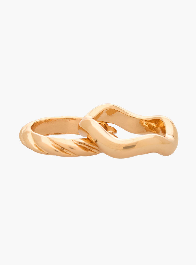 خواتم متنوعة بلون ذهبي من جلو - طقم 4 خواتم-women-watchesandjewellery-jewellery-rings-image-3