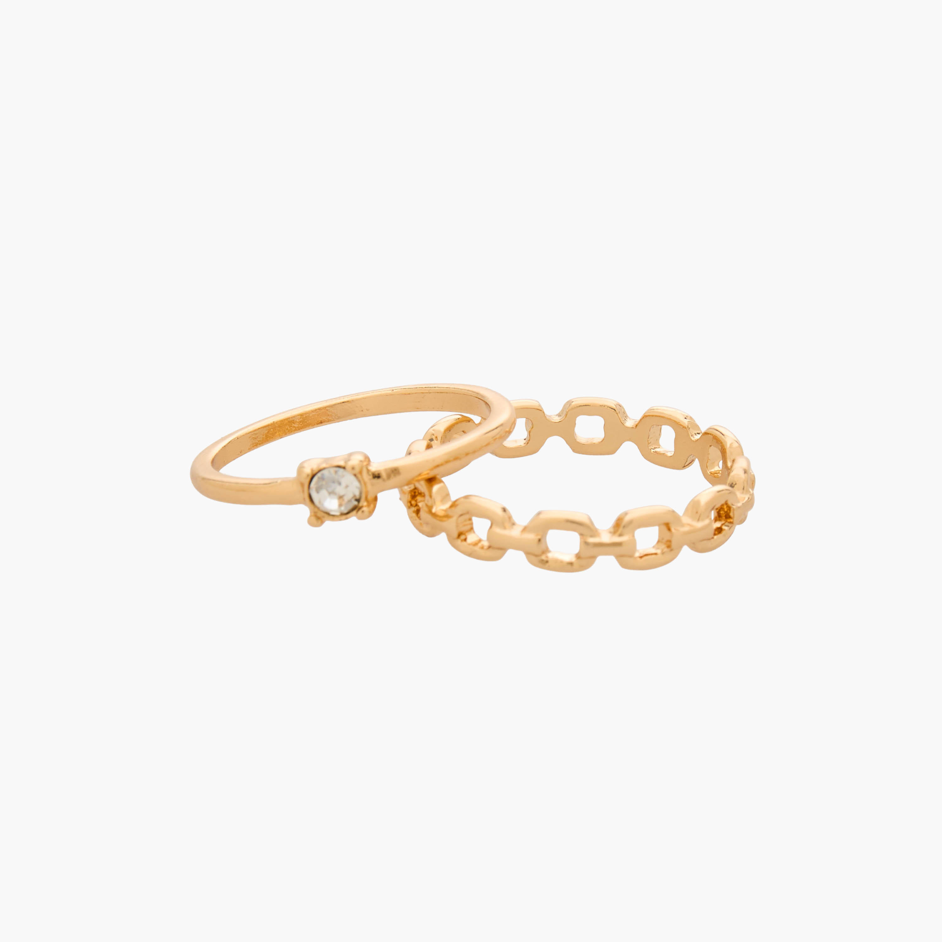 خواتم متنوعة بلون ذهبي من جلو - طقم 5 خواتم-women-watchesandjewellery-jewellery-rings-image-3