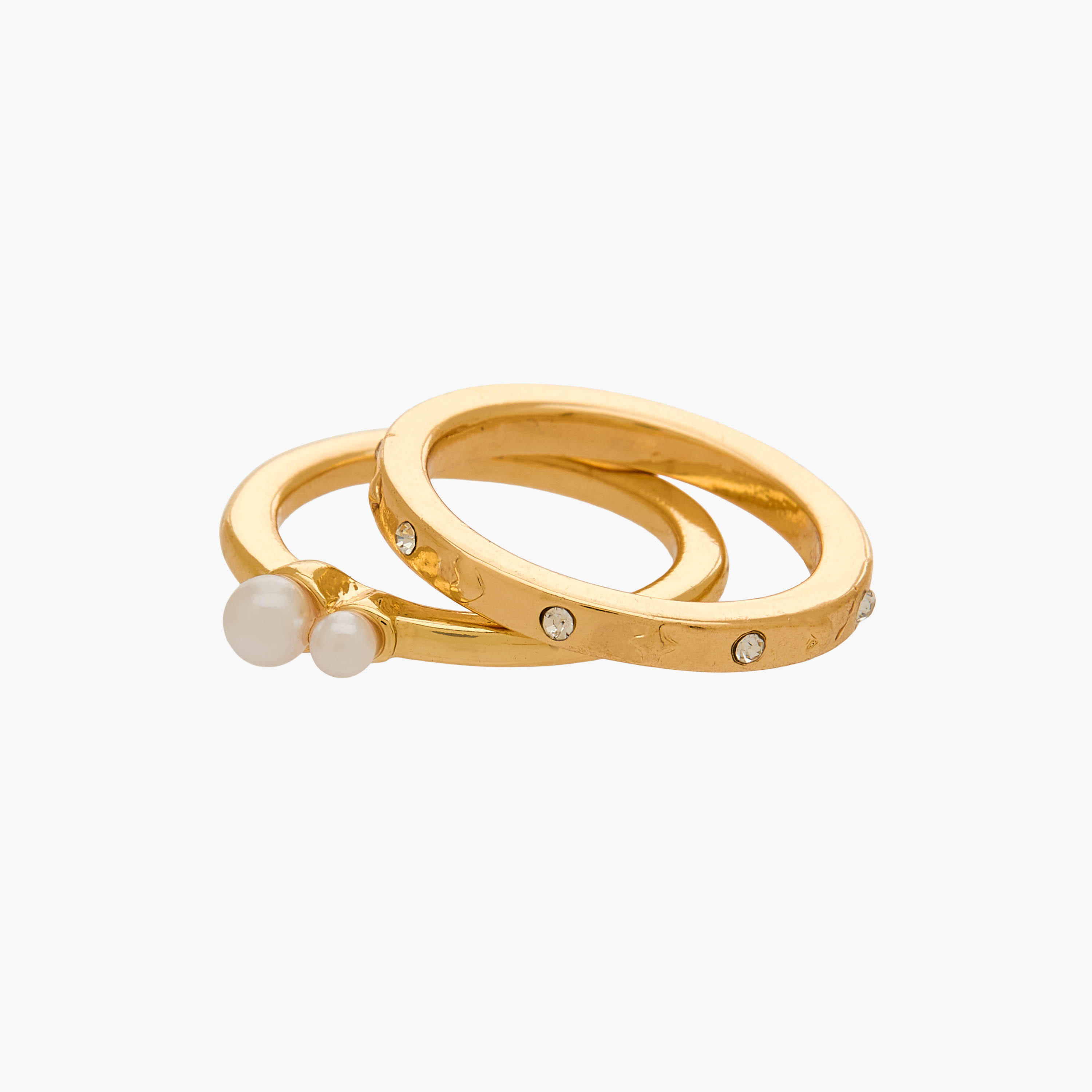 خواتم ذهبي بتفاصيل لؤلؤية من جلو - طقم 6 خواتم-women-watchesandjewellery-jewellery-rings-image-3