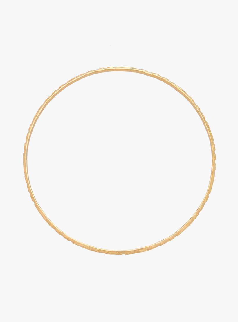 أساور بارزة الملمس بلون ذهبي - عبوة 7 قطع-women-watchesandjewellery-jewellery-banglesandbracelets-image-12