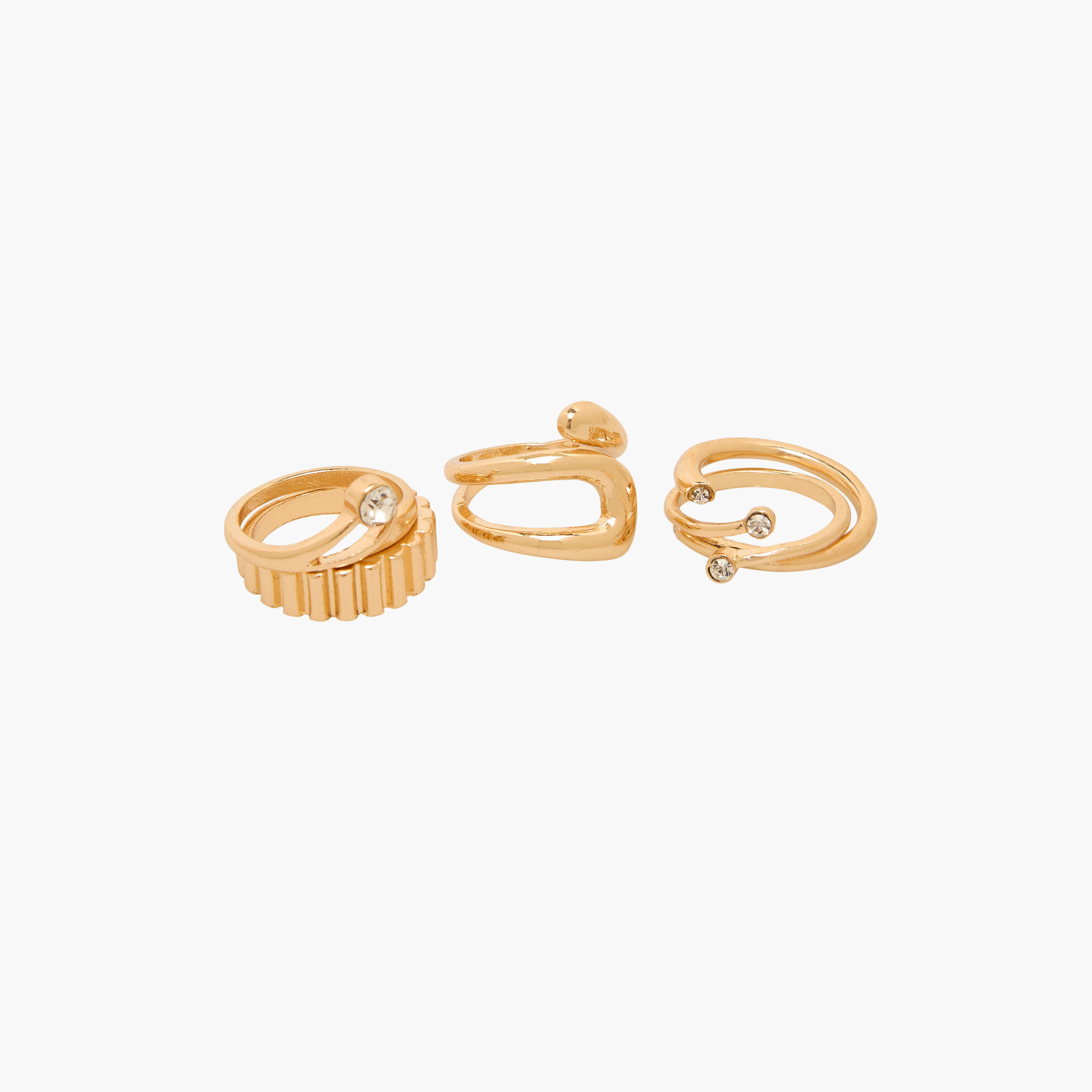 خواتم متنوعة بلون ذهبي من جلو - طقم من 5 قطع-women-watchesandjewellery-jewellery-rings-image-2
