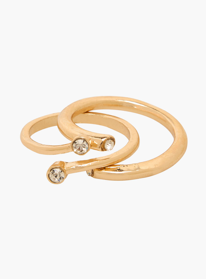 خواتم متنوعة بلون ذهبي من جلو - طقم من 5 قطع-women-watchesandjewellery-jewellery-rings-image-3