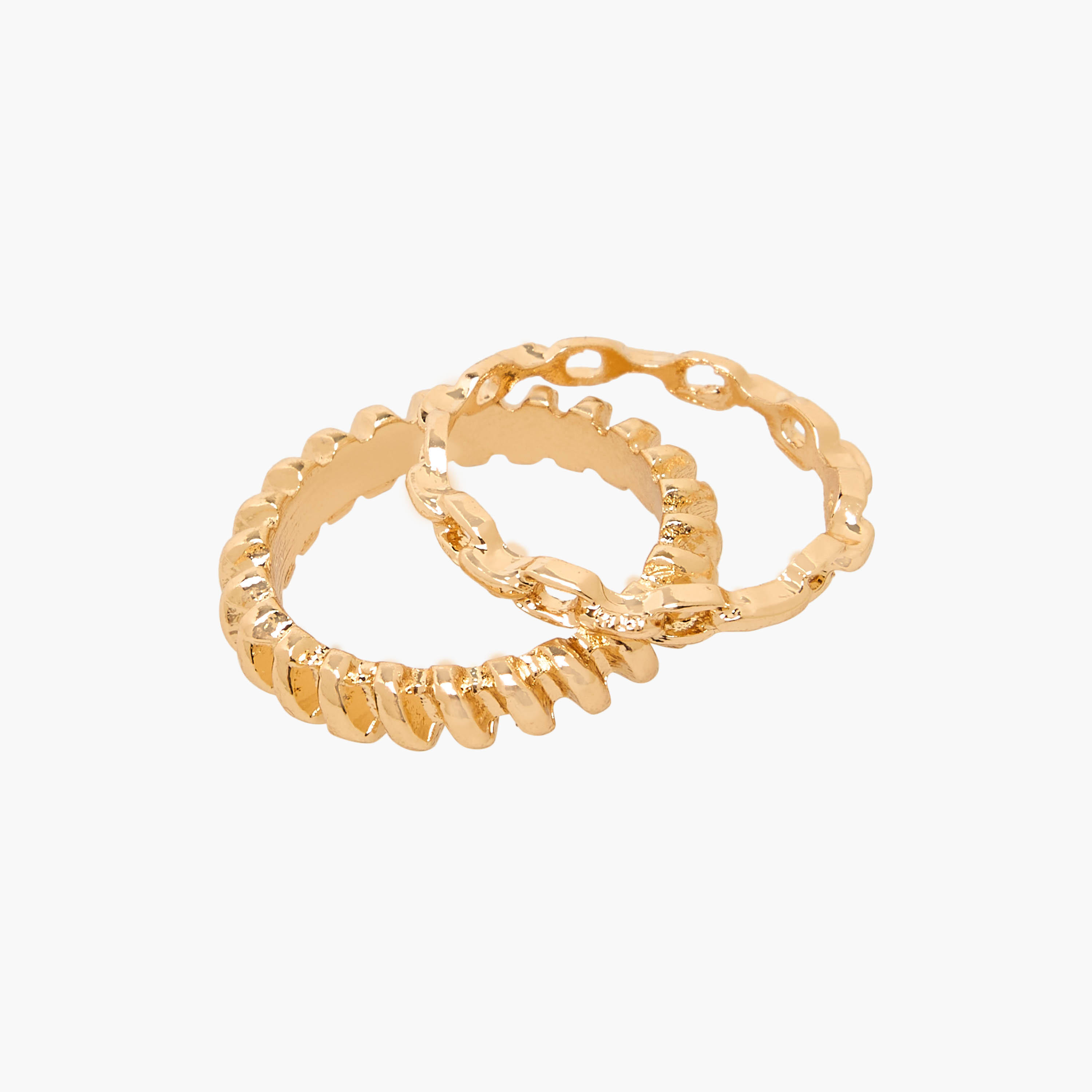 خواتم متنوعة بلون ذهبي من جلو - طقم من 8 قطع-women-watchesandjewellery-jewellery-rings-image-3