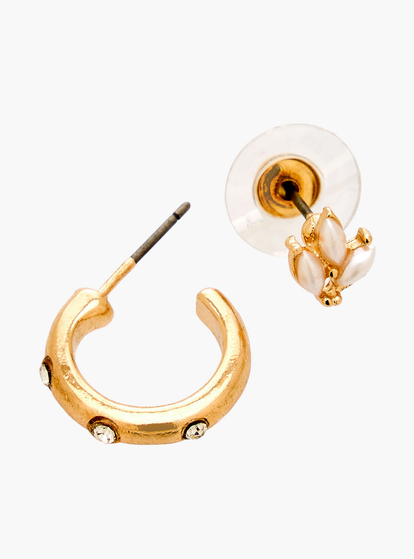 طقم حلقان ميتاليك بمكبس إغلاق خلفي 12 زوج من جلو-women-watchesandjewellery-jewellery-earrings-image-4