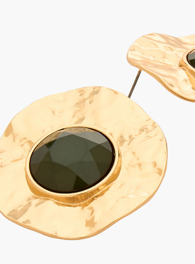 حلق دبوس مزين بلون ذهبي ومكبس إغلاق خلفي-women-watchesandjewellery-jewellery-earrings-image-4