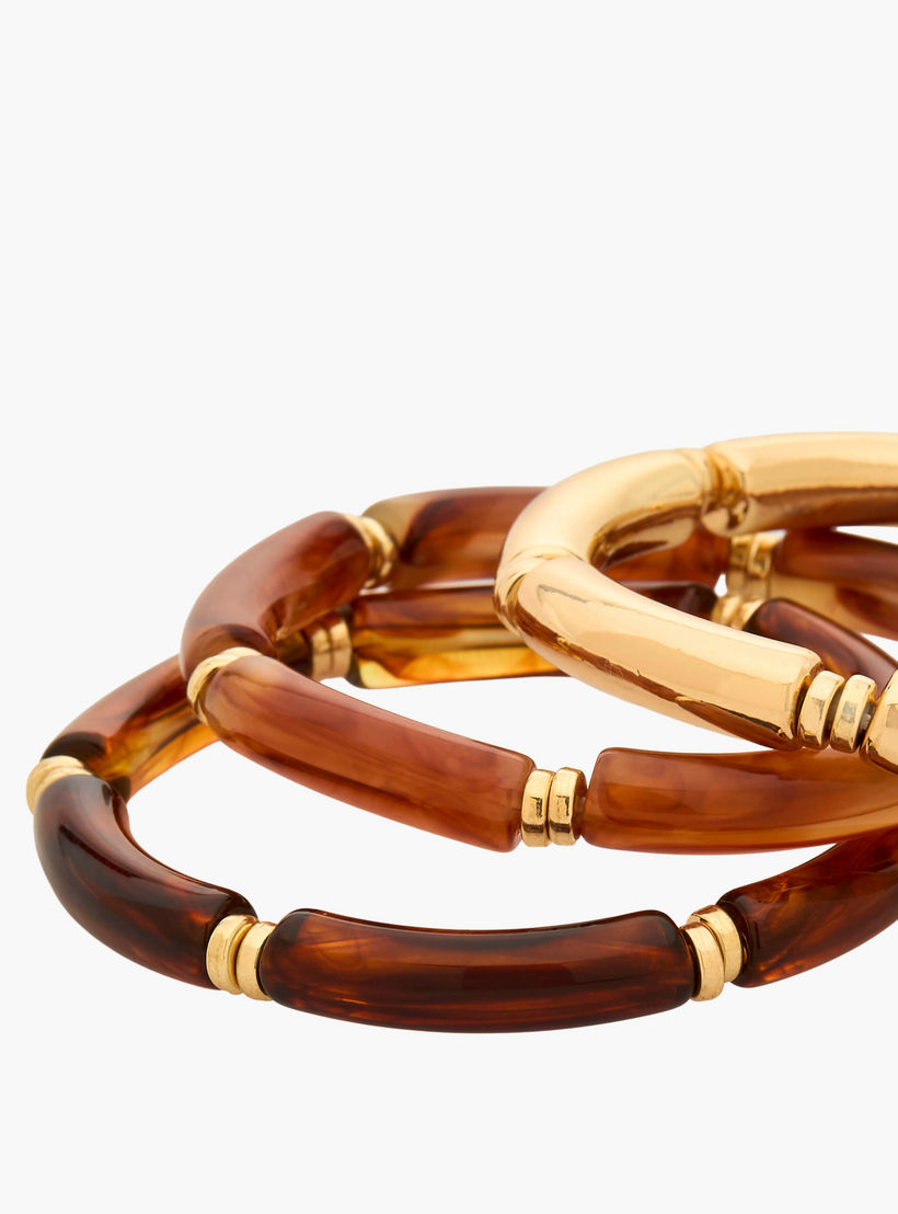 طقم أساور راتنج مطاطية من 3 قطع-women-watchesandjewellery-jewellery-banglesandbracelets-image-8