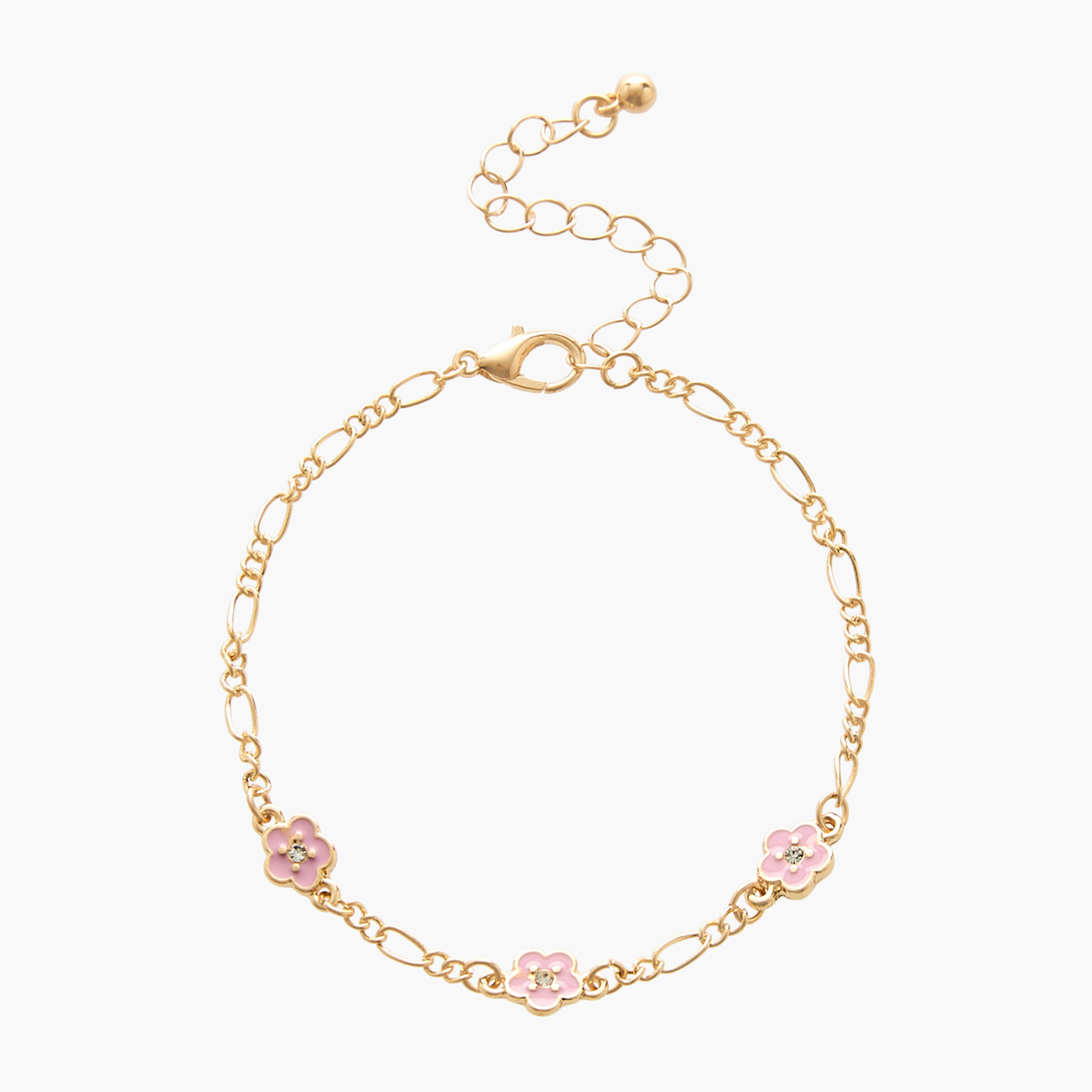 أساور بلون ذهبي ودلايات زهور - عبوة 5 قطع-women-watchesandjewellery-jewellery-banglesandbracelets-image-10