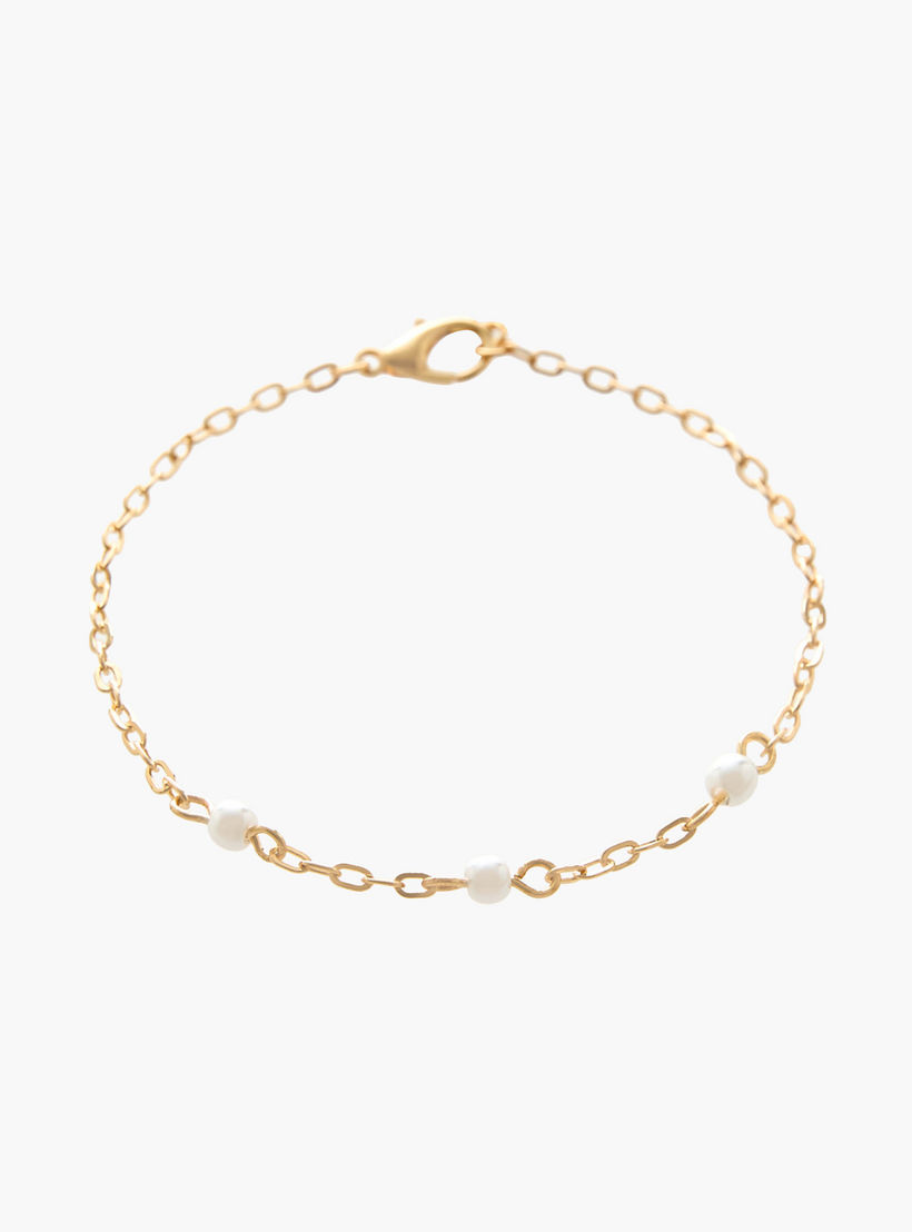 أساور بلون ذهبي ودلايات زهور - عبوة 5 قطع-women-watchesandjewellery-jewellery-banglesandbracelets-image-3