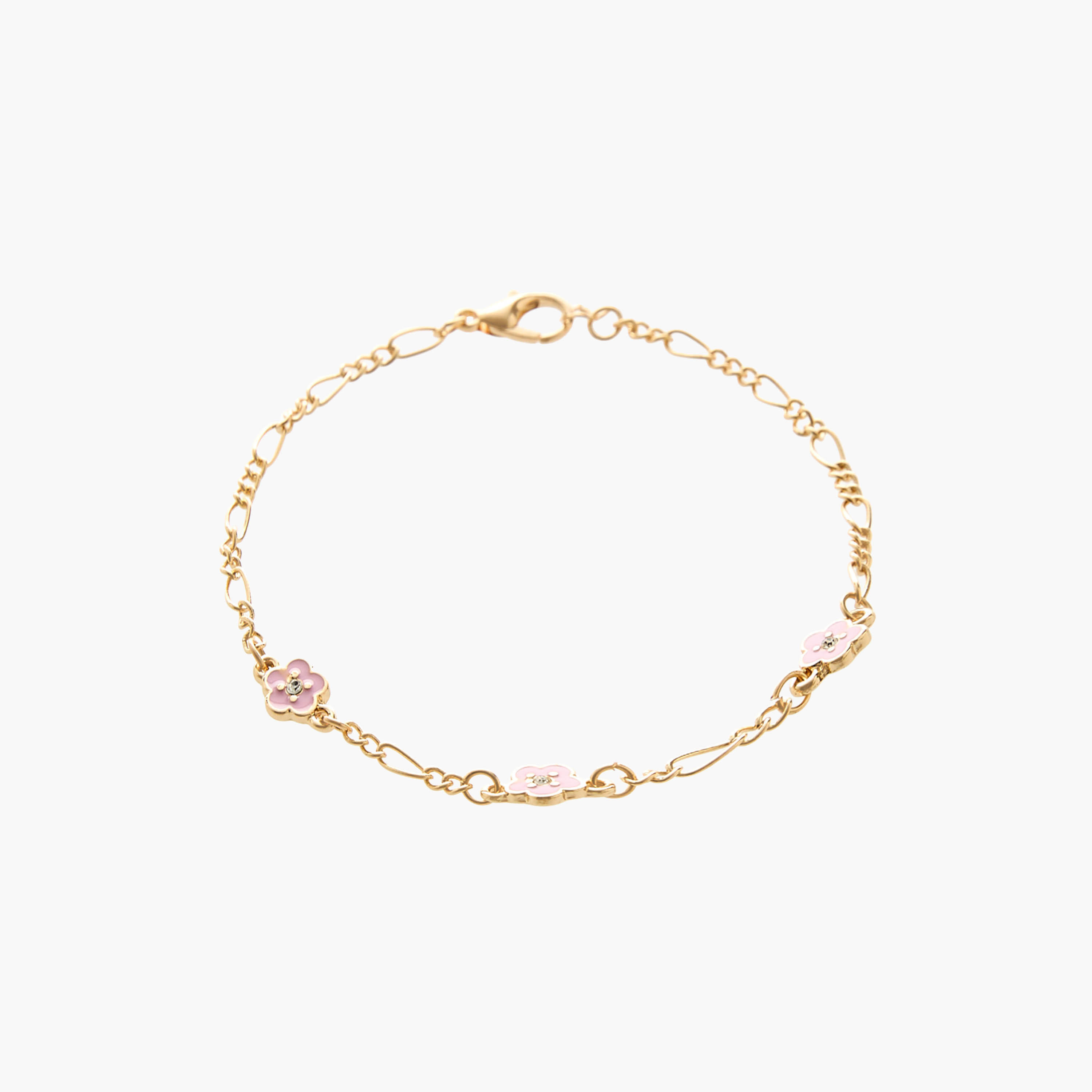 أساور بلون ذهبي ودلايات زهور - عبوة 5 قطع-women-watchesandjewellery-jewellery-banglesandbracelets-image-4