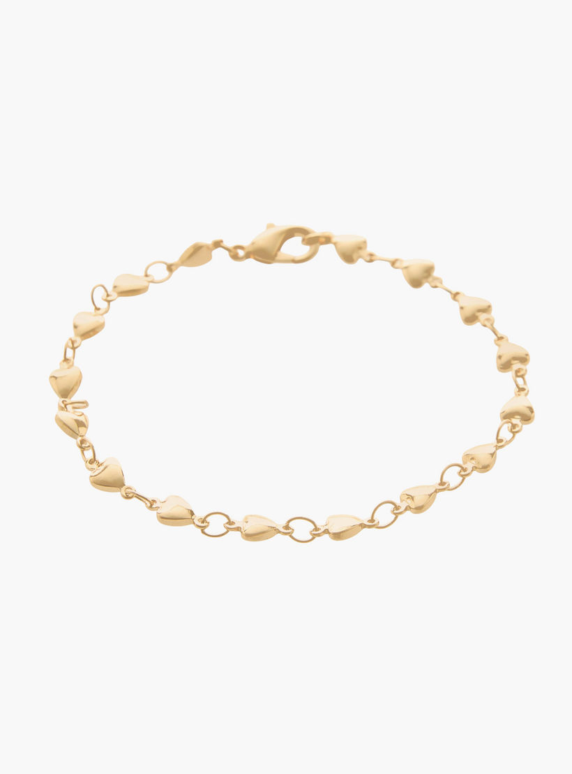 أساور متنوعة بلون ذهبي - عبوة 5 قطع-women-watchesandjewellery-jewellery-banglesandbracelets-image-5