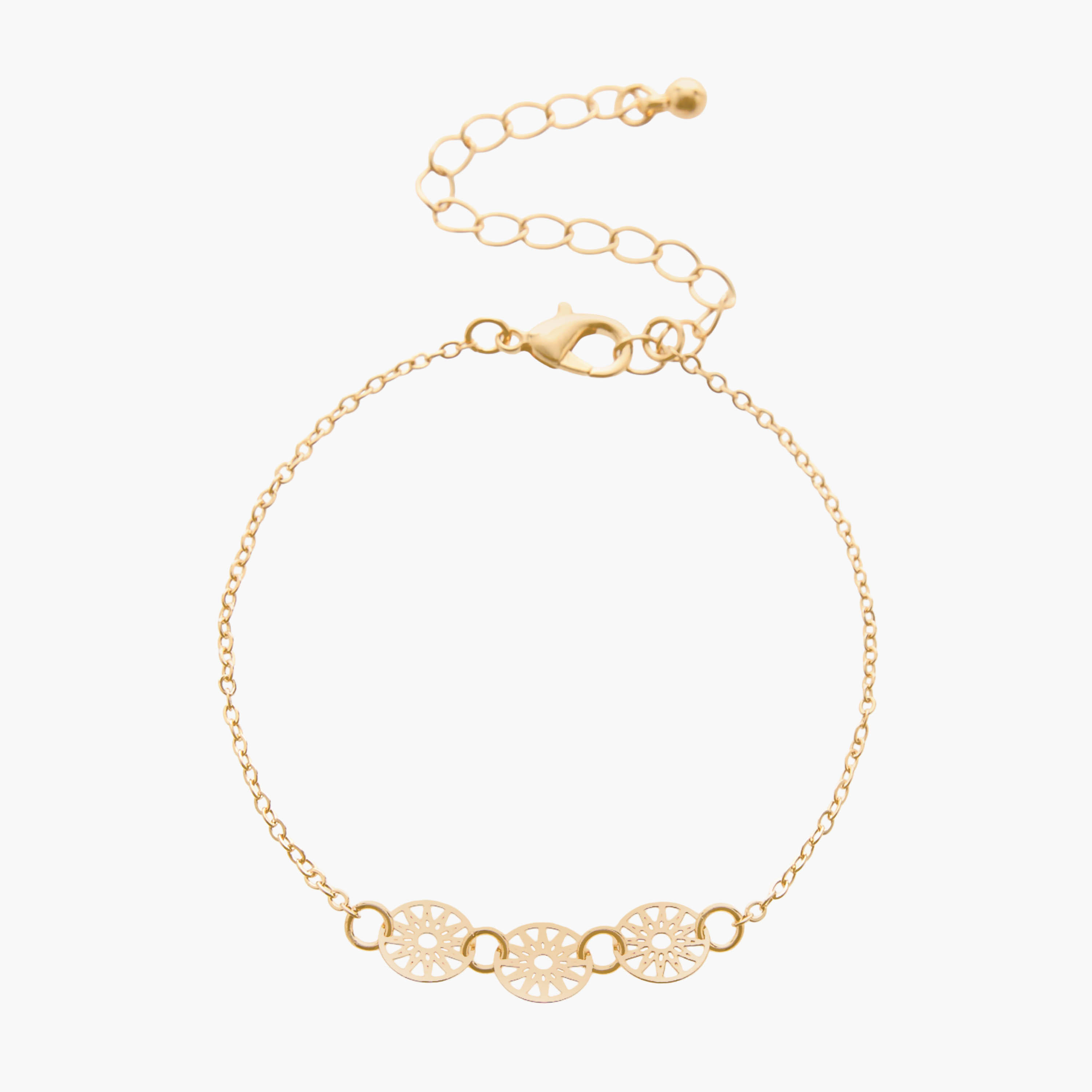 أساور متنوعة بلون ذهبي - عبوة 5 قطع-women-watchesandjewellery-jewellery-banglesandbracelets-image-8