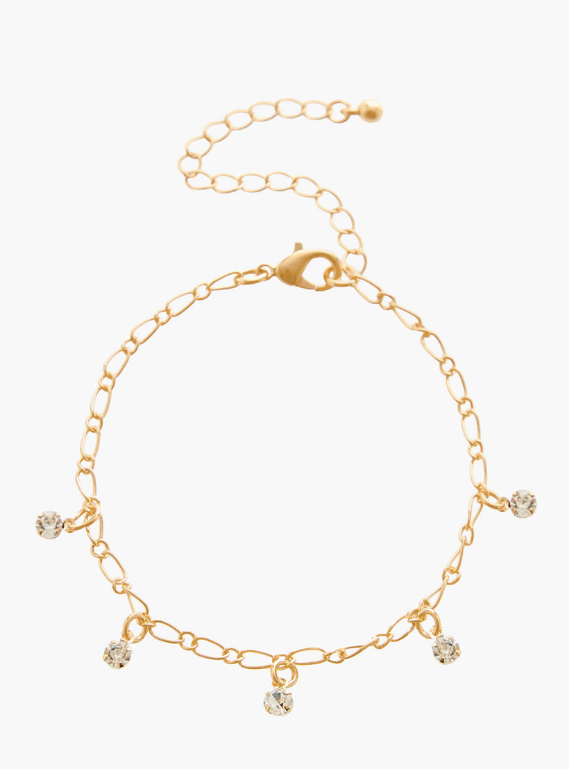 أساور متنوعة بلون ذهبي - عبوة 5 قطع-women-watchesandjewellery-jewellery-banglesandbracelets-image-9