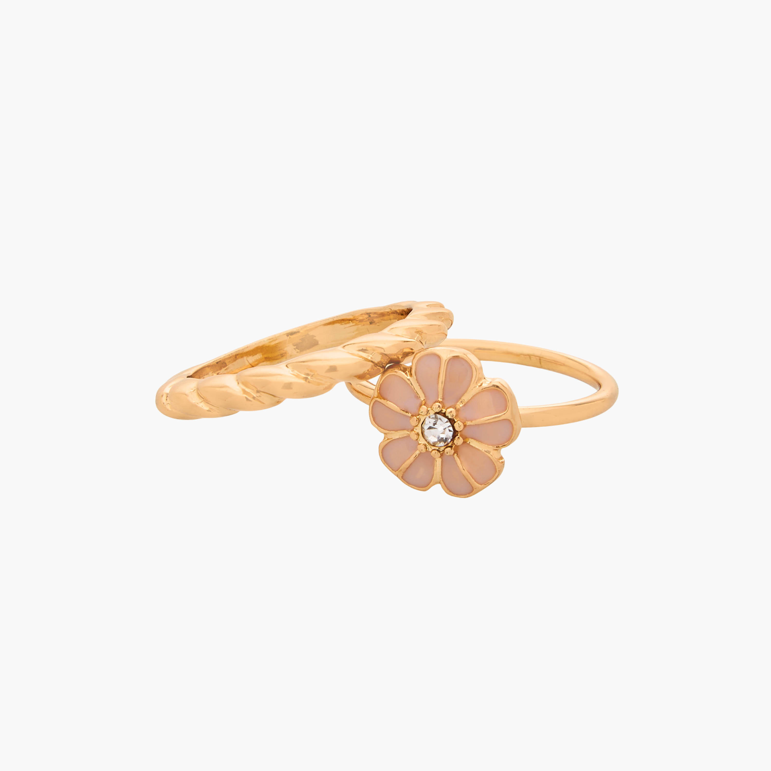 خواتم ذهبية اللون بتصاميم متنوعة - طقم من 8 قطع-women-watchesandjewellery-jewellery-rings-image-2