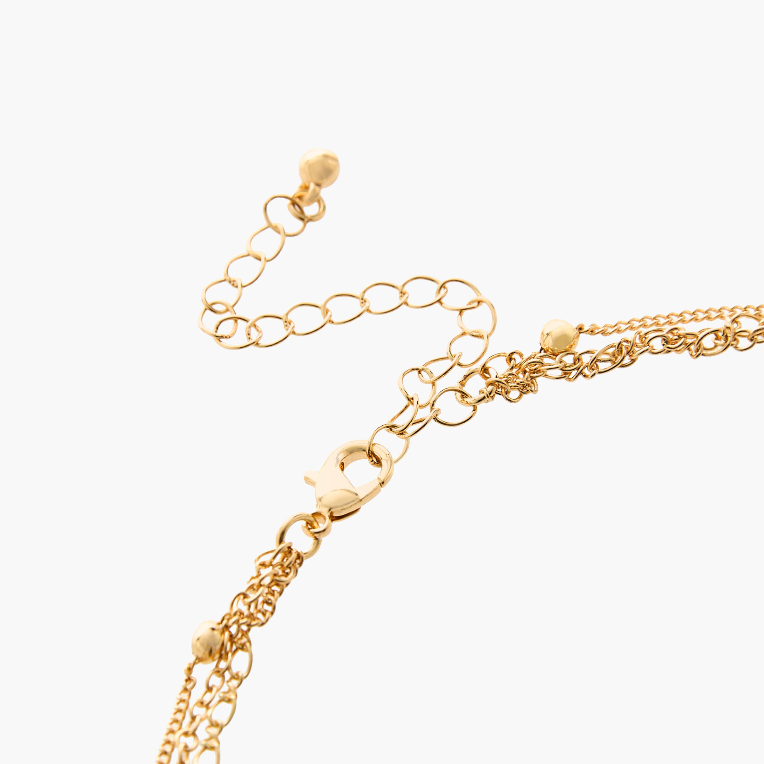 عقد متعدد الطبقات بلون ذهبي مع تعليقة عملة-women-watchesandjewellery-jewellery-necklacesandpendants-image-5