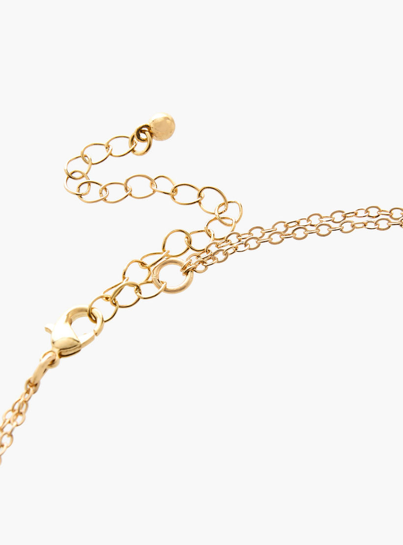 عقد بلون ذهبي متعدد الطبقات مع دلايات-women-watchesandjewellery-jewellery-necklacesandpendants-image-5