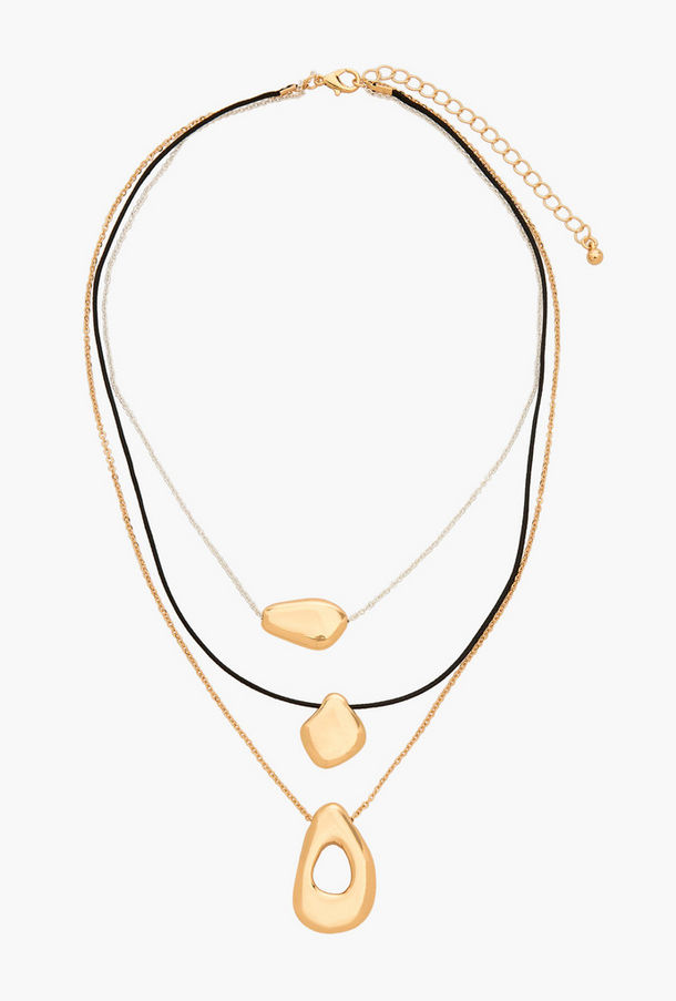 Metallic 3-Layer Corded Orb Necklace-women-watchesandjewellery-jewellery-necklacesandpendants-image-1